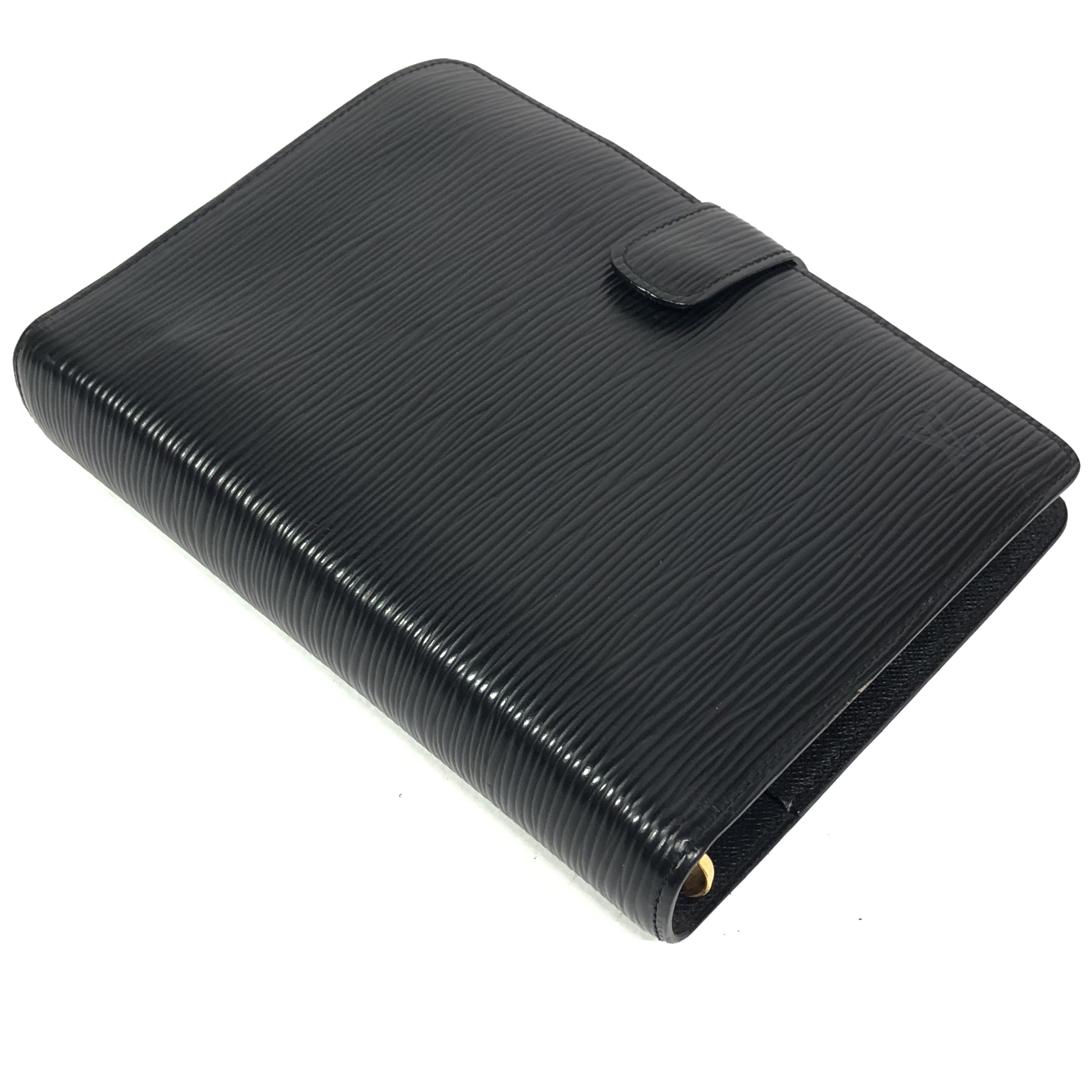 Epi Leather Agenda MM Notebook Cover R20042 Noir SP0011 (No stickiness) - French-made. — view 4