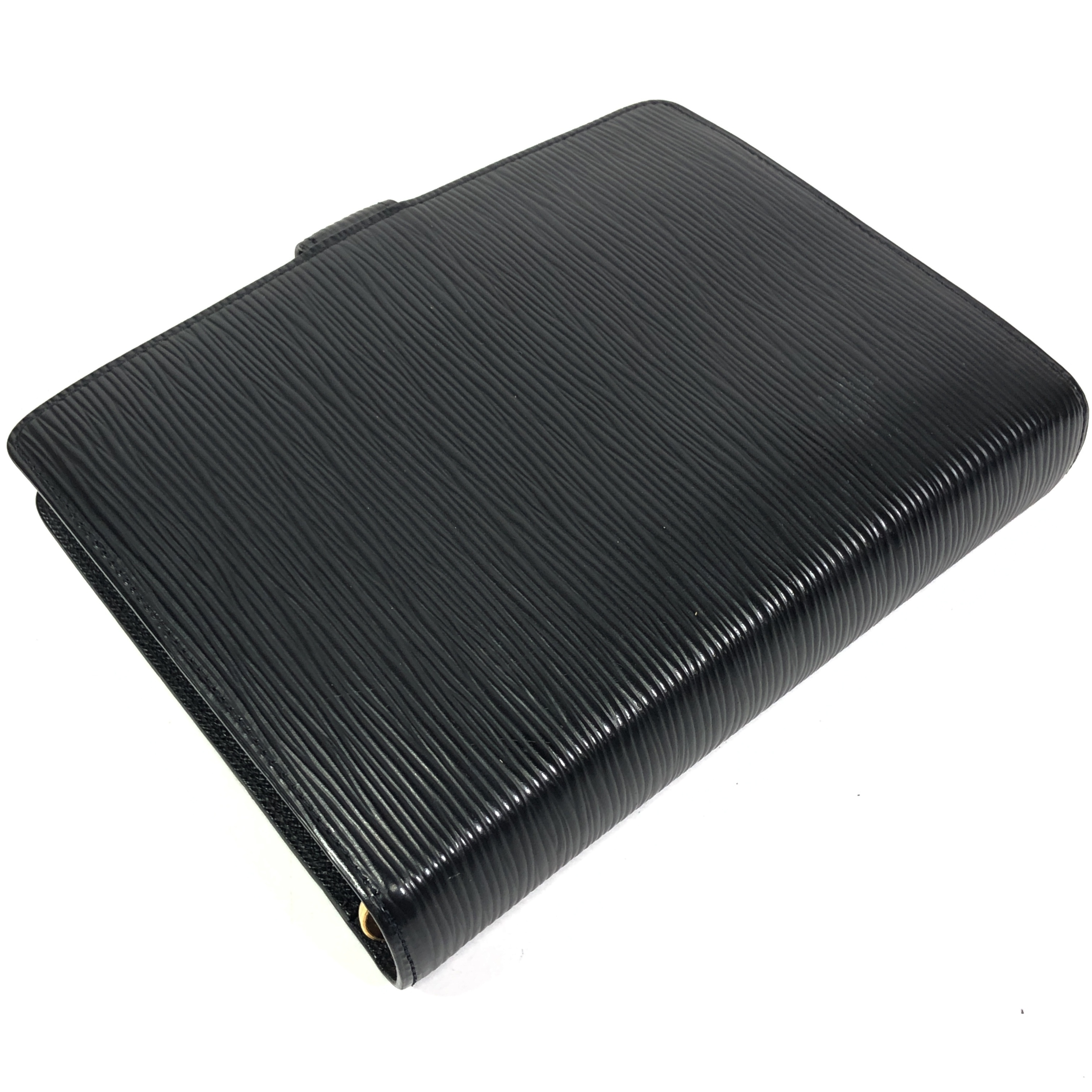 Epi Leather Agenda MM Notebook Cover R20042 Noir SP0011 (No stickiness) - French-made. — view 5