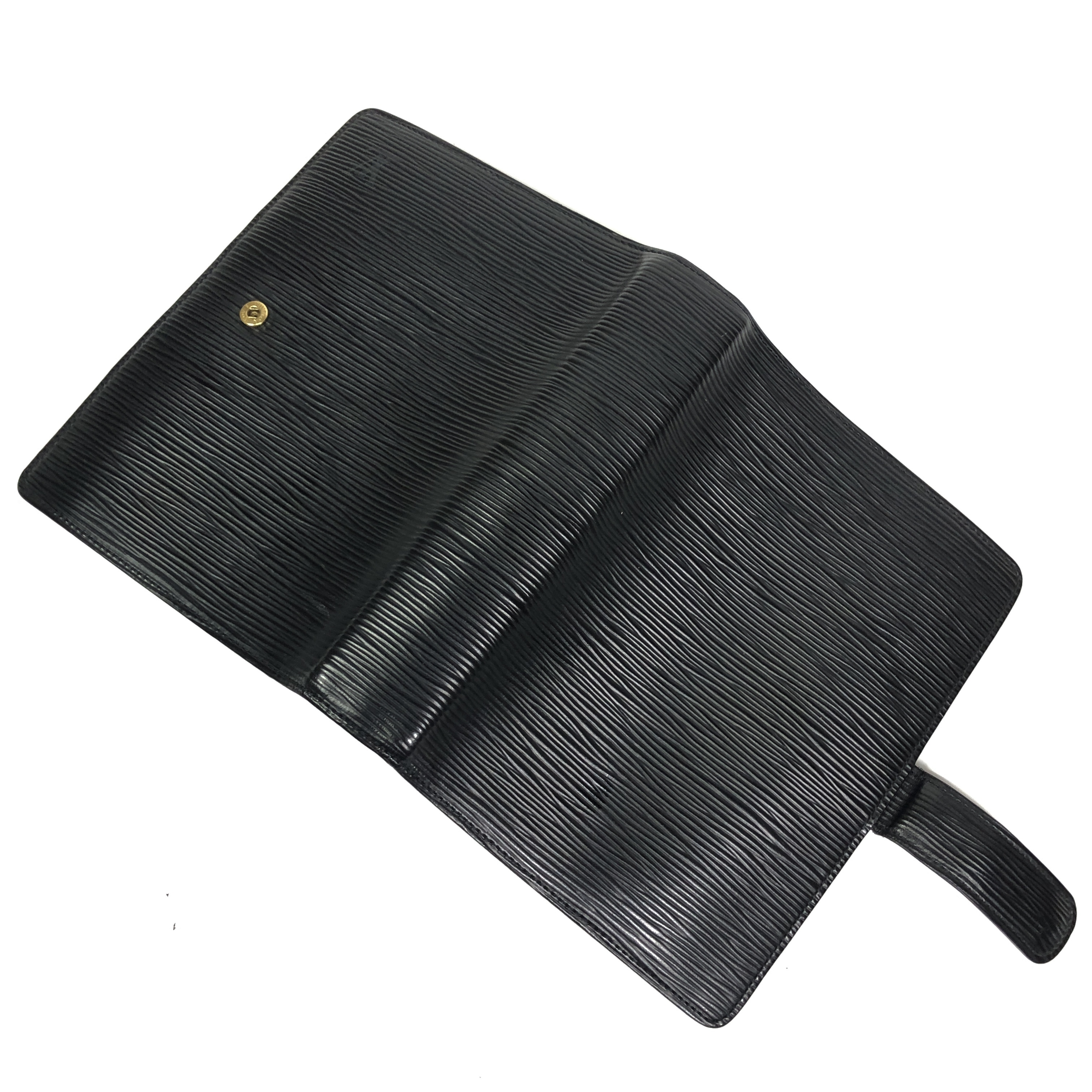 Epi Leather Agenda MM Notebook Cover R20042 Noir SP0011 (No stickiness) - French-made. — view 8