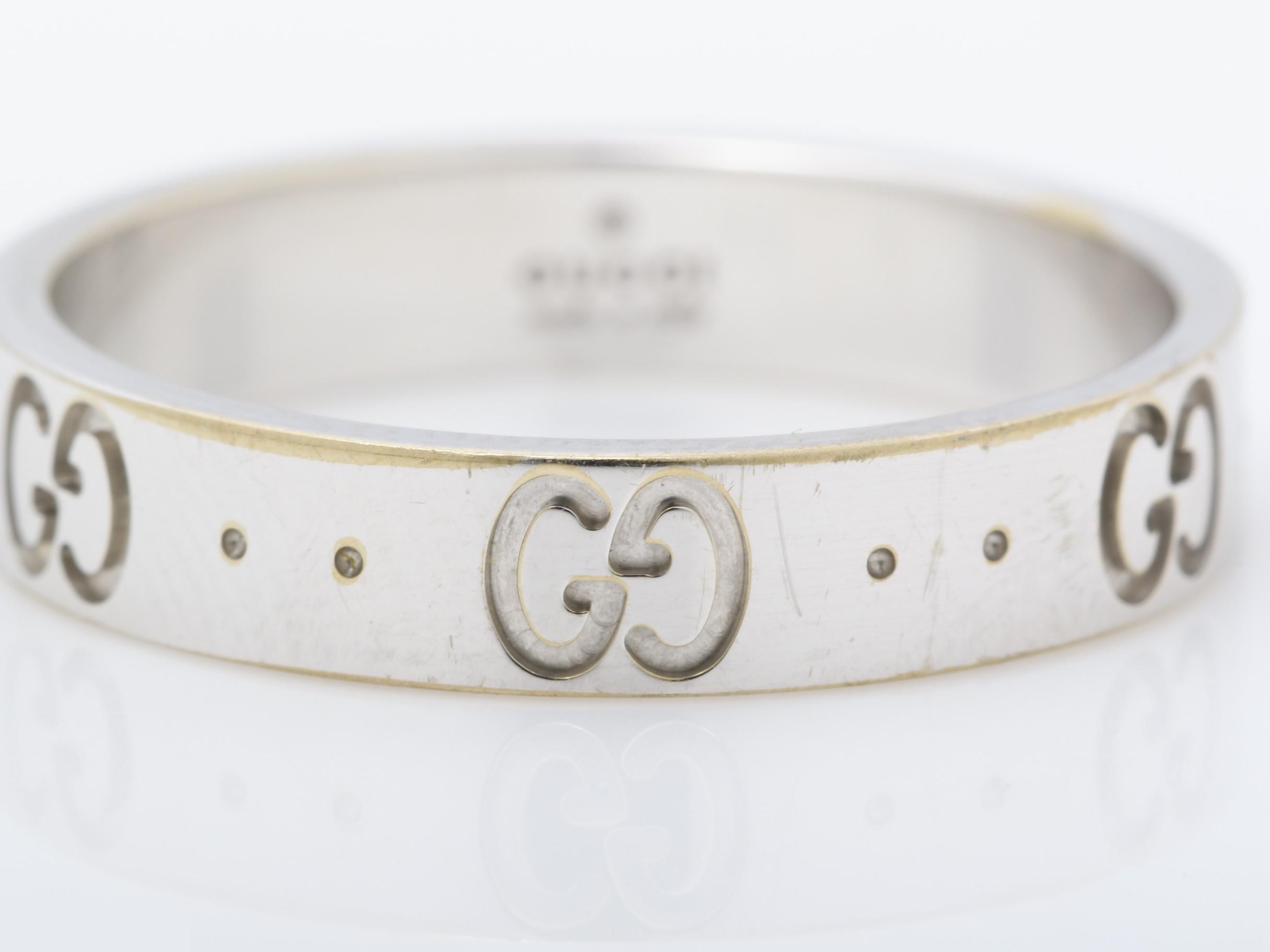 Icon Ring, 750WG, 4.4g, #17 / Actual size #16 — view 2
