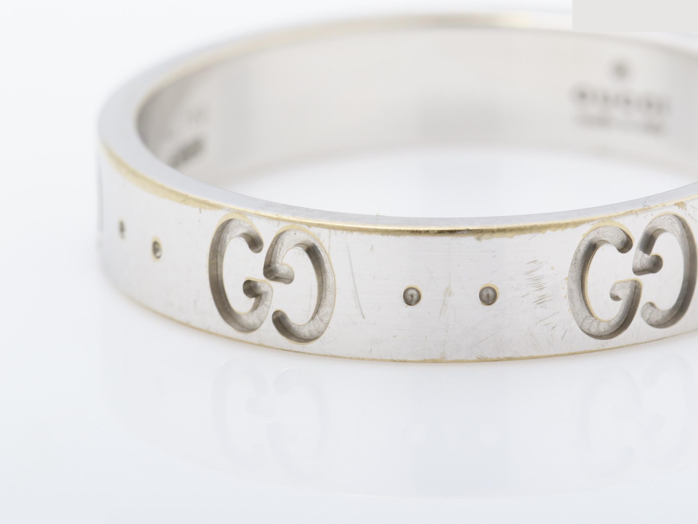 Icon Ring, 750WG, 4.4g, #17 / Actual size #16 — view 3
