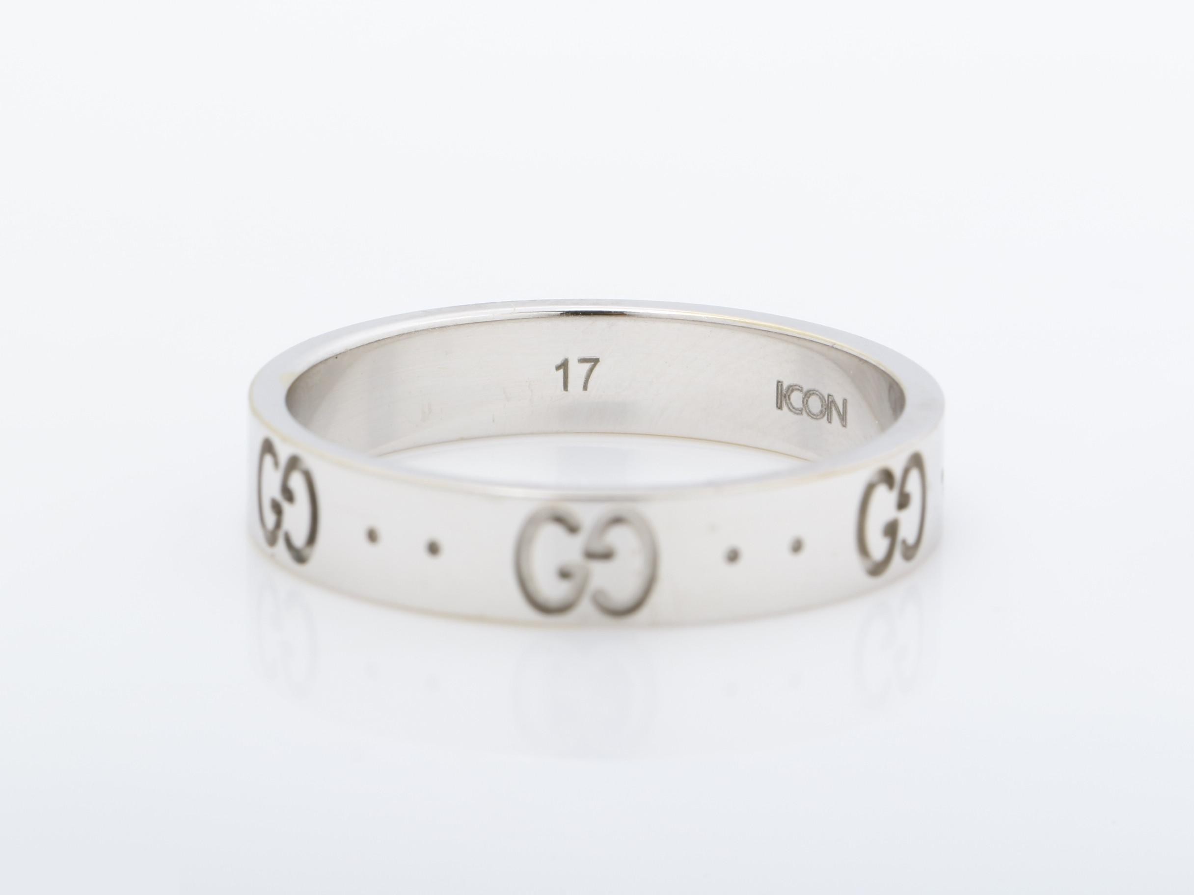 Icon Ring, 750WG, 4.4g, #17 / Actual size #16 — view 4