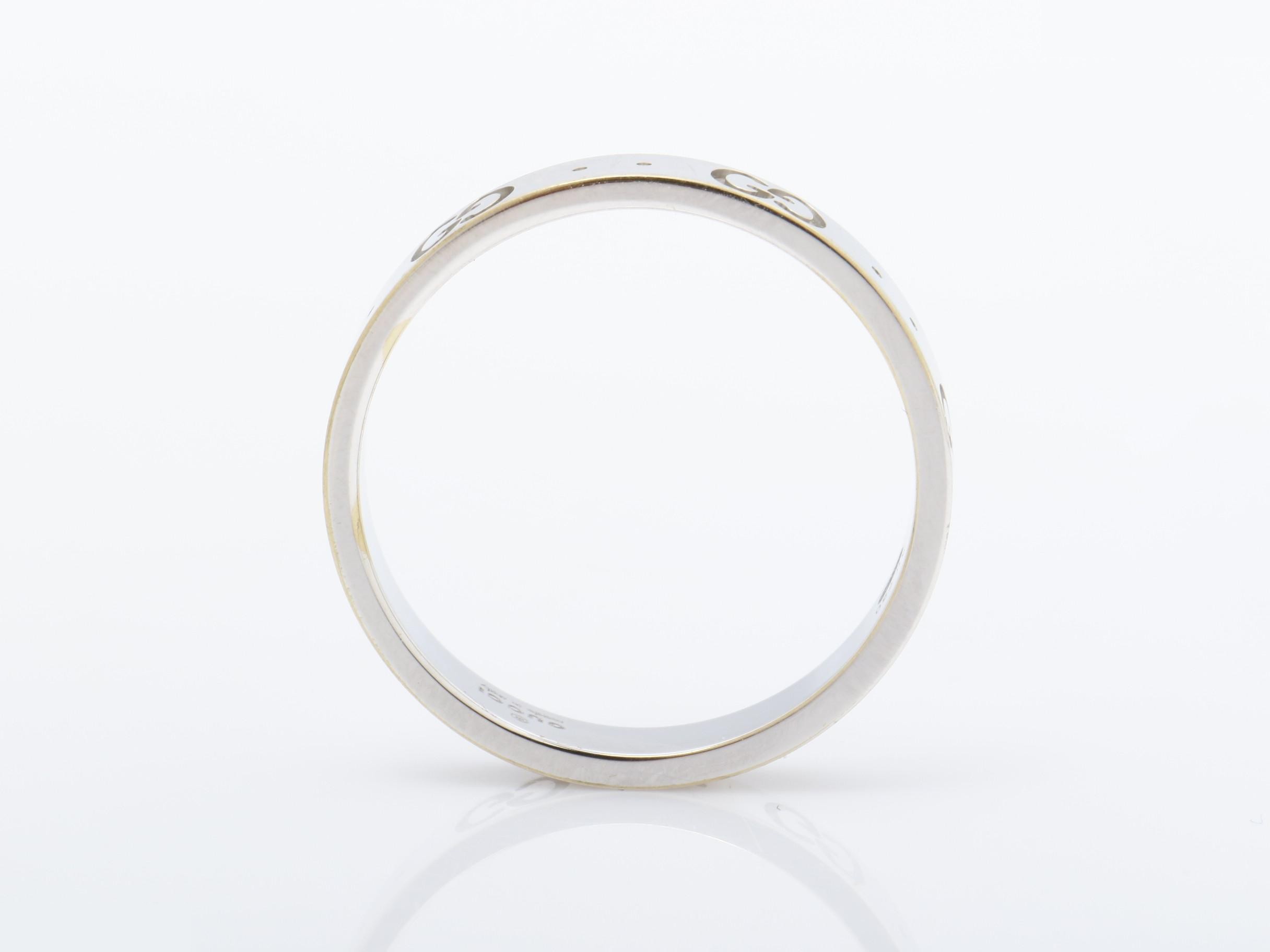 Icon Ring, 750WG, 4.4g, #17 / Actual size #16 — view 5