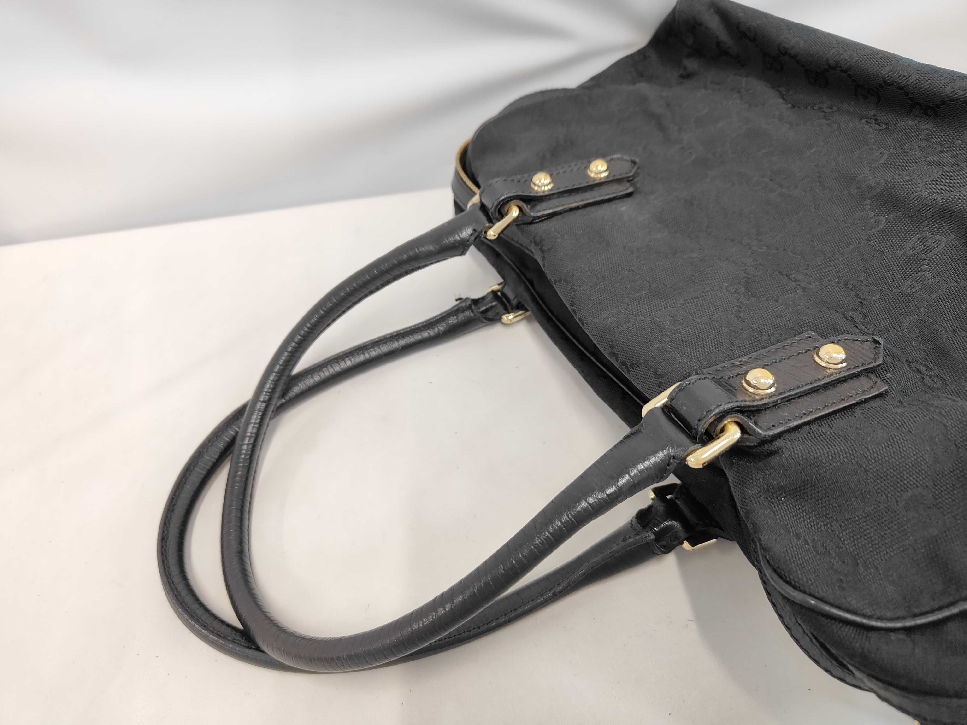 Horsebit Canvas Handbag Tote Bag — view 5