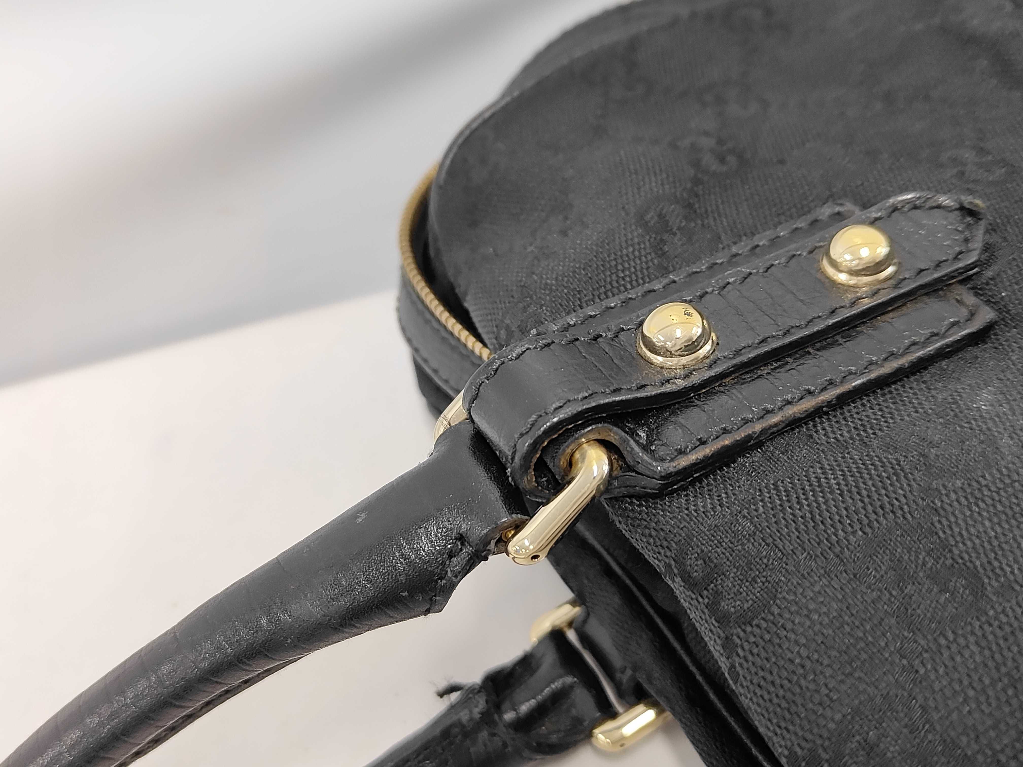 Horsebit Canvas Handbag Tote Bag — view 6
