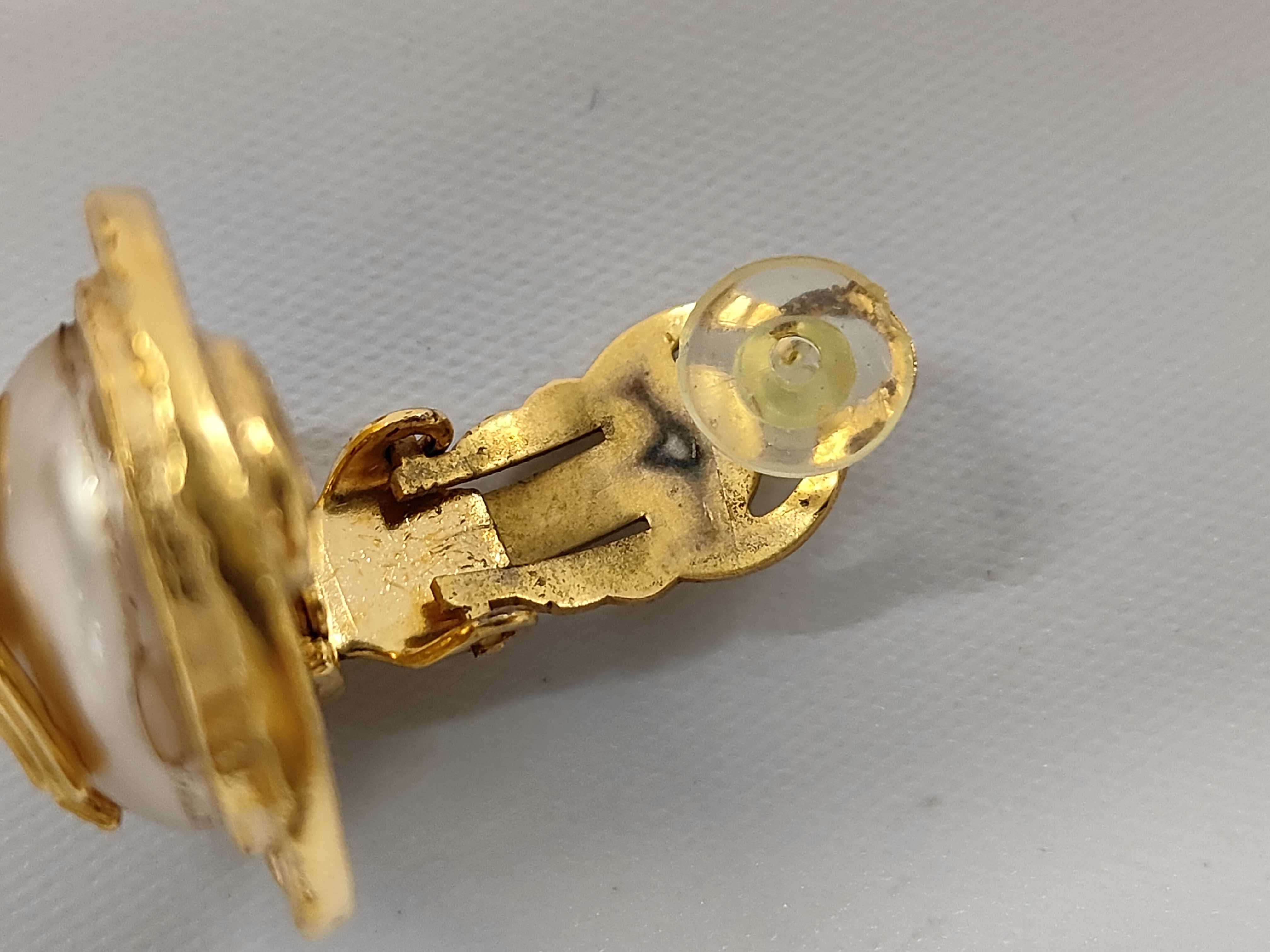 Coco Mark Gold Pearl Earrings — view 7