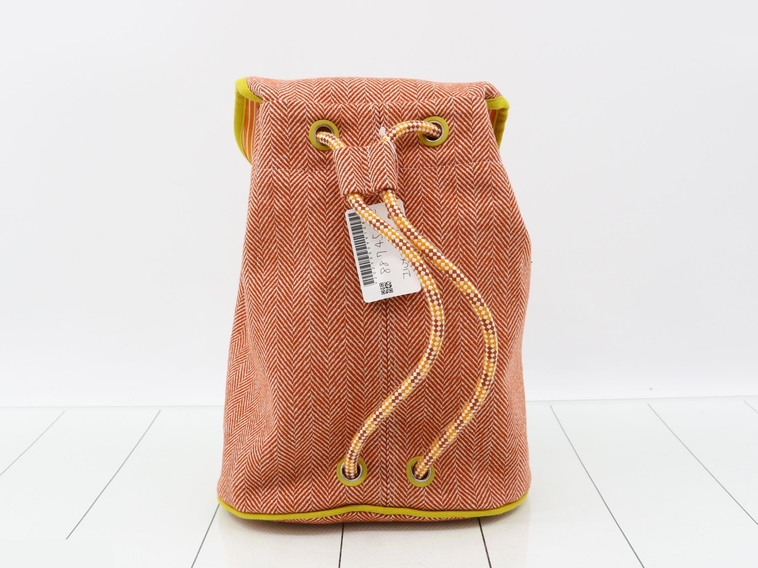 Hermès Animaux Bloch Toile Chevron Tuile Backpack — view 2