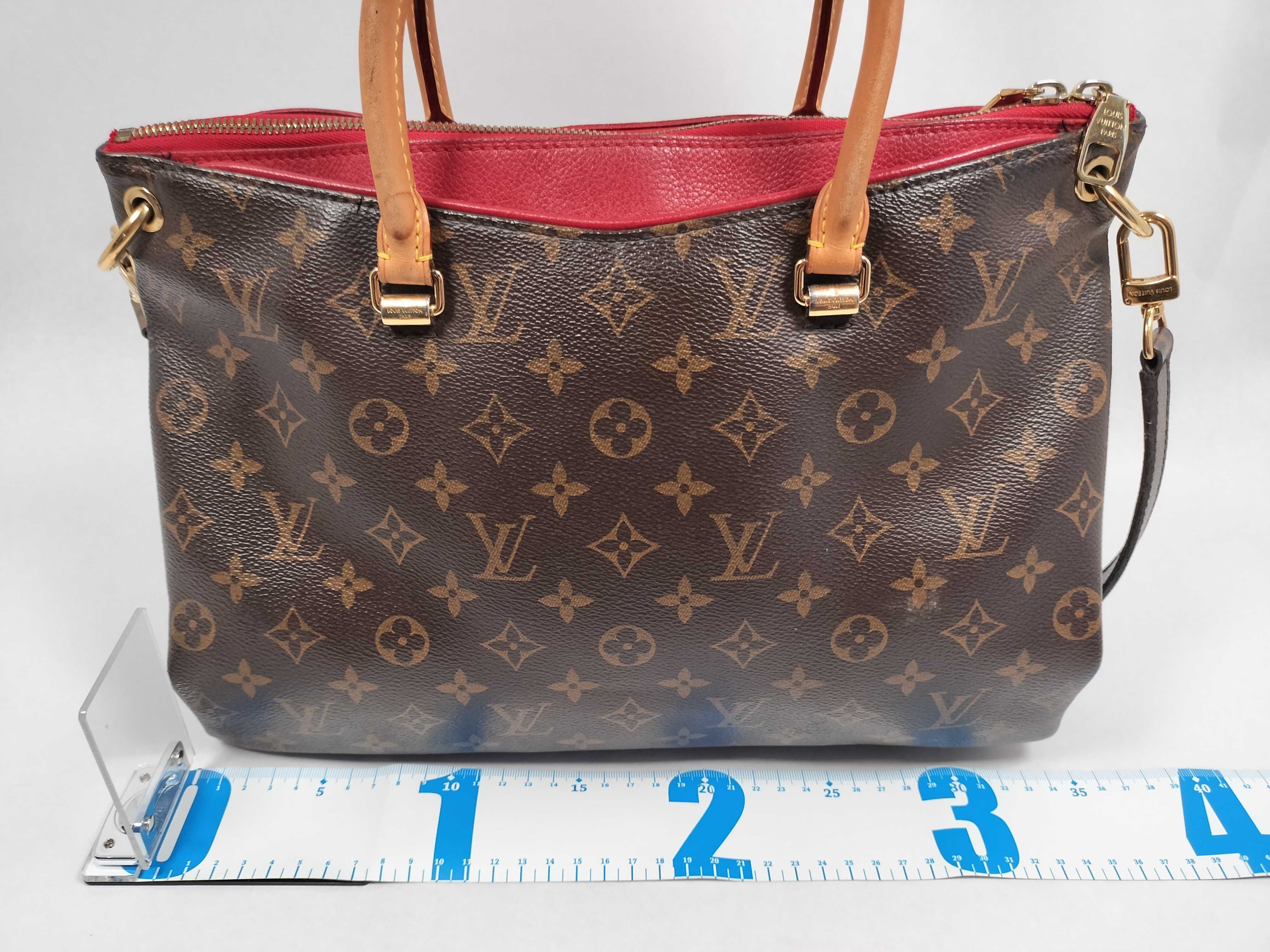 Monogram Louis Vuitton M41175 Pallas Handbag *Cracked and stained handles SN3184 Handbag — view 2
