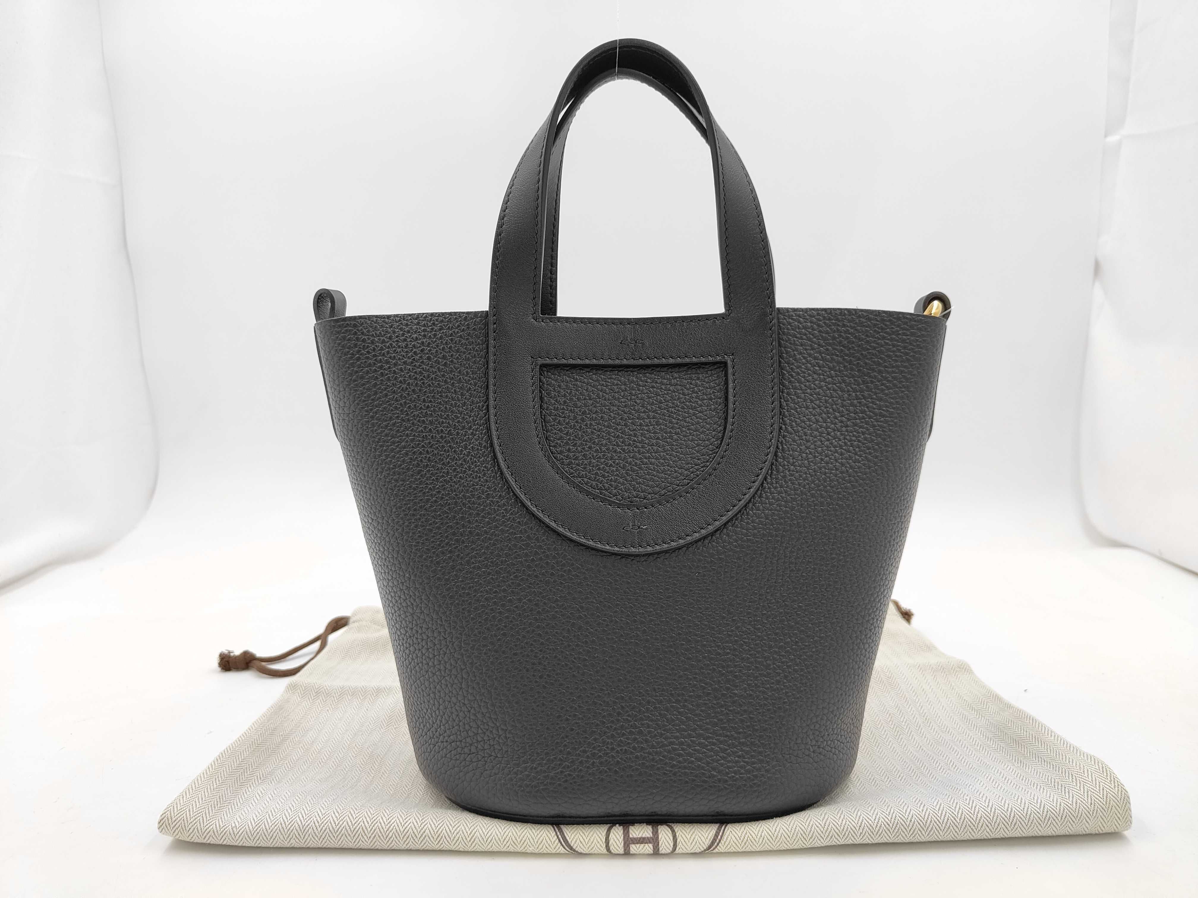In the Loop 18 K stamp Black Gold hardware handbag