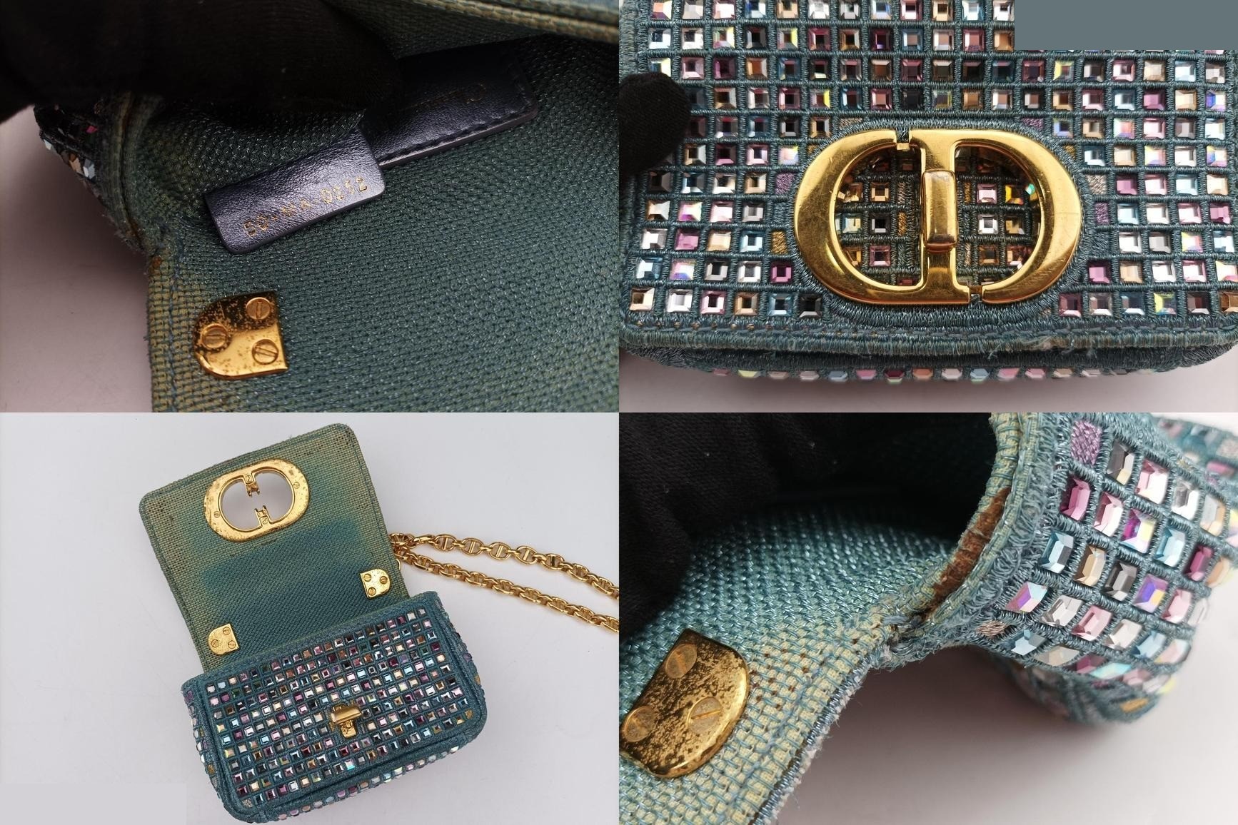 Caro Strass Embroidery Micro Fabric × Strass Blue — view 8