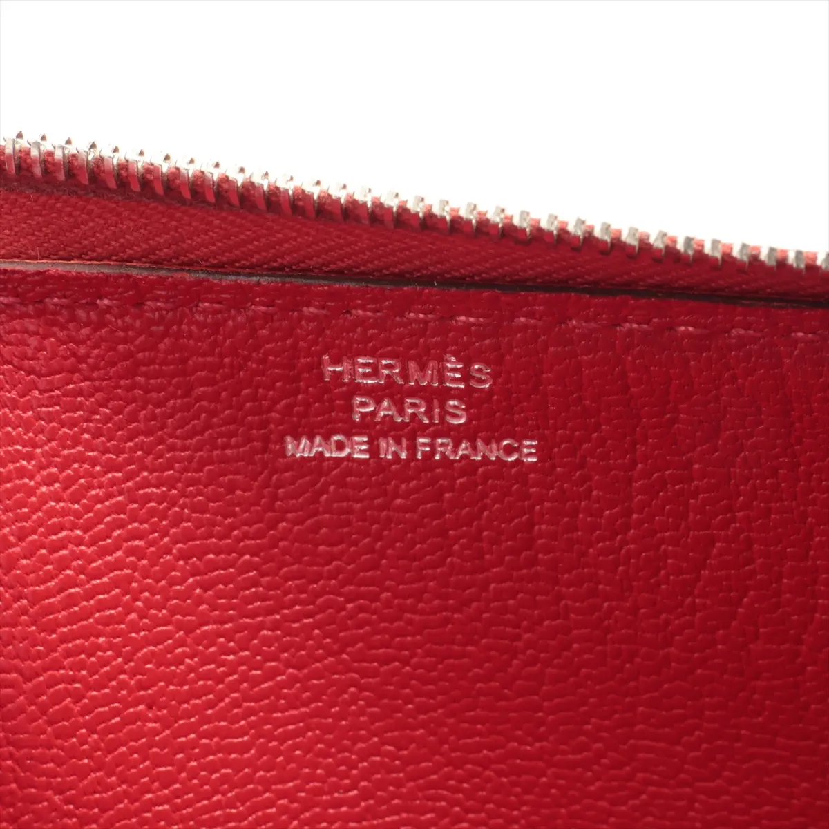 Evelyne Long Chevre Mysore Round Zip Wallet, Red, Silver Hardware P: 2012 — view 9
