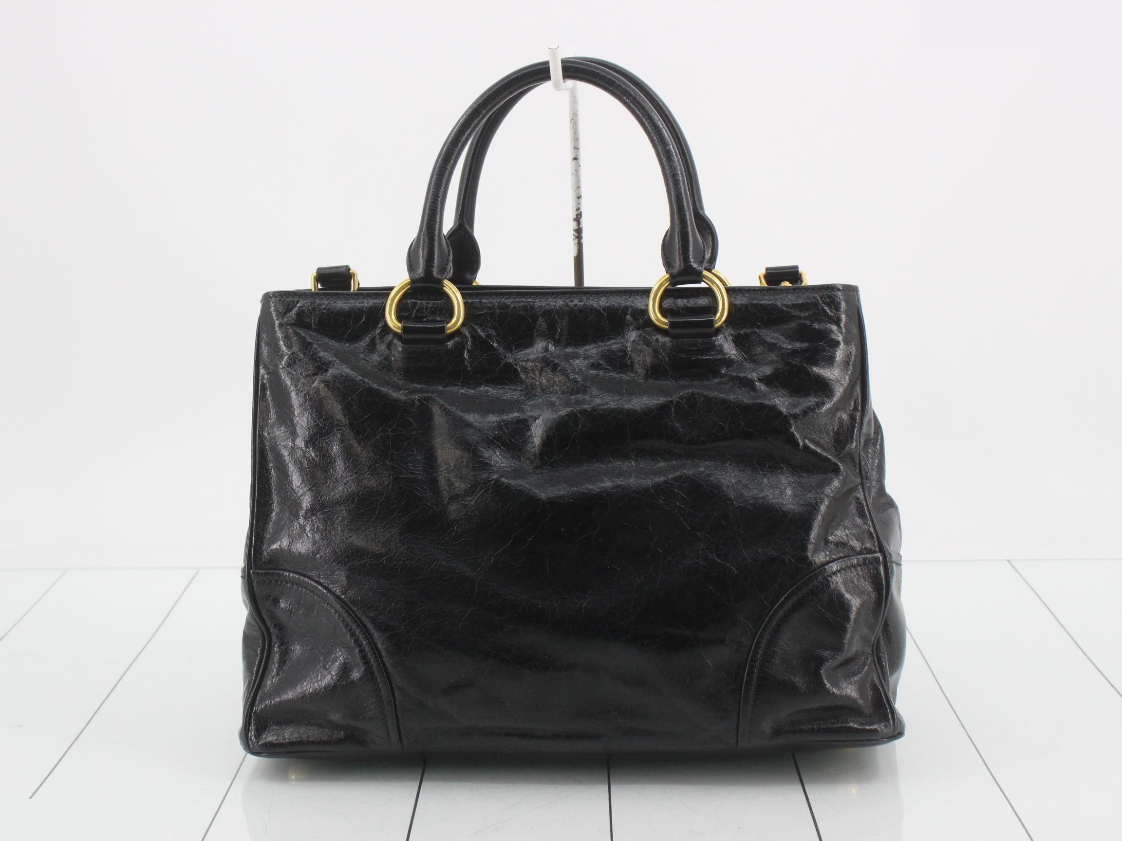 2-WAY Leather Handbag NERO — view 2