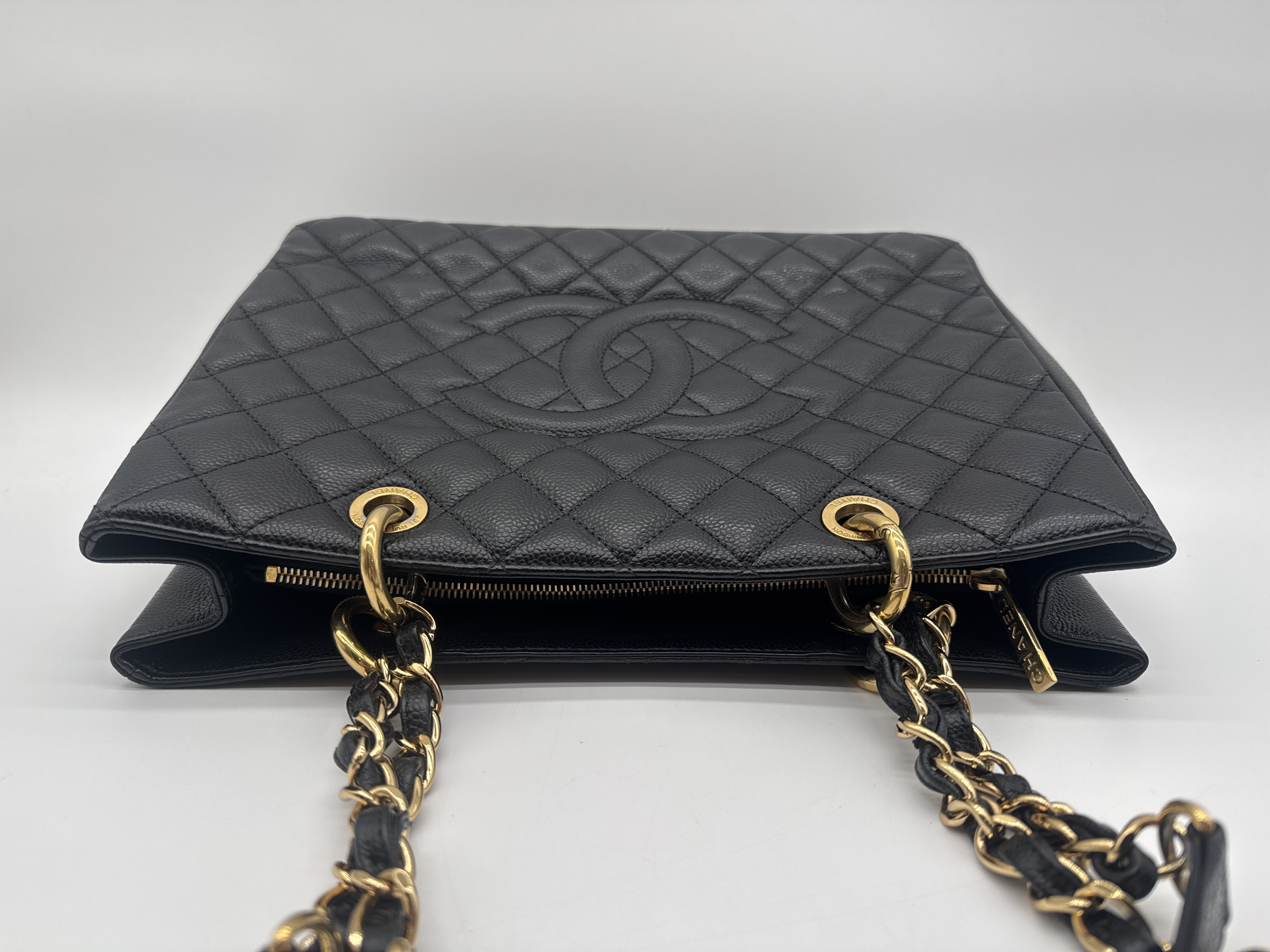 Caviar Skin Black Tote Bag — view 5