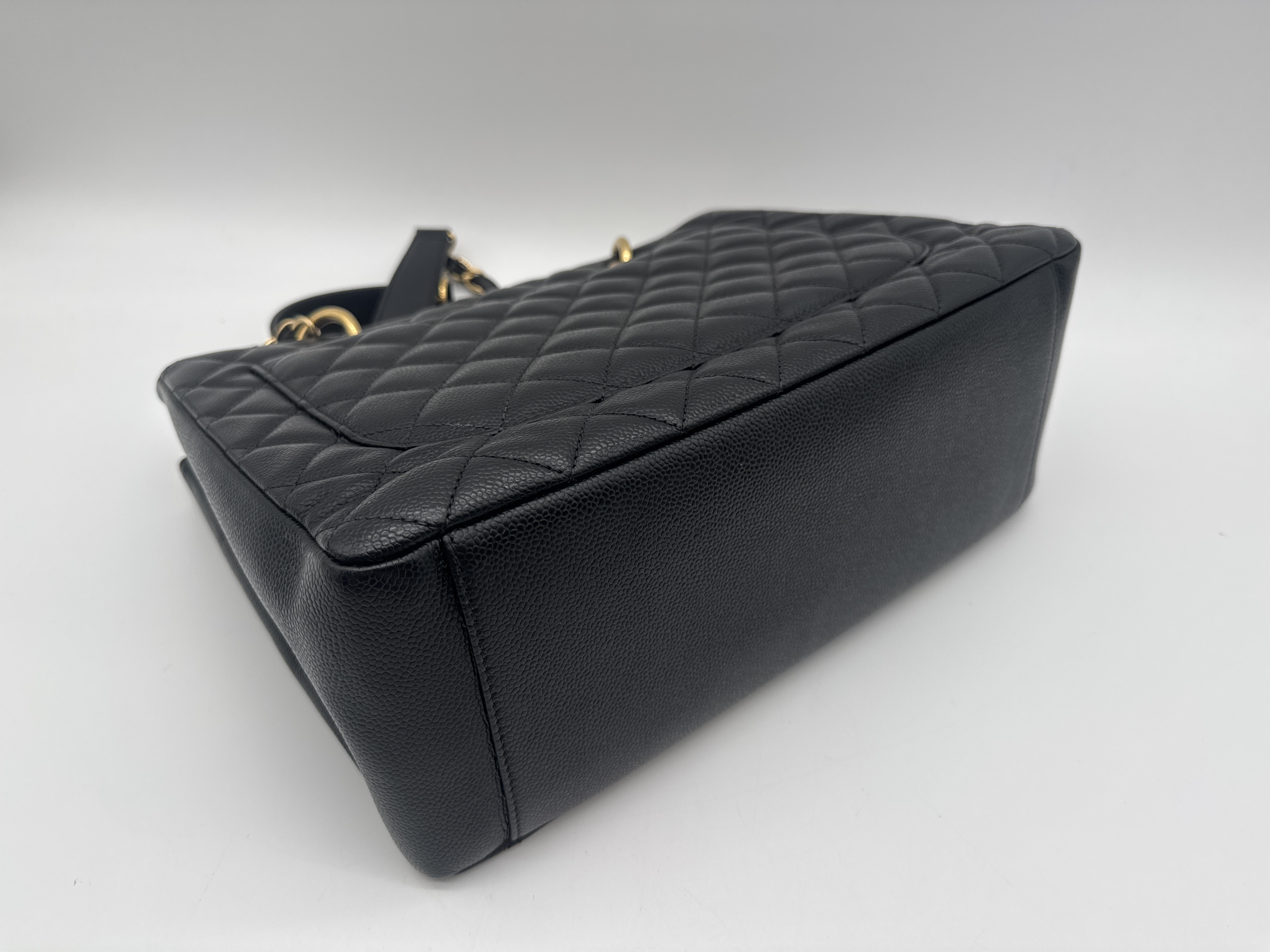 Caviar Skin Black Tote Bag — view 7