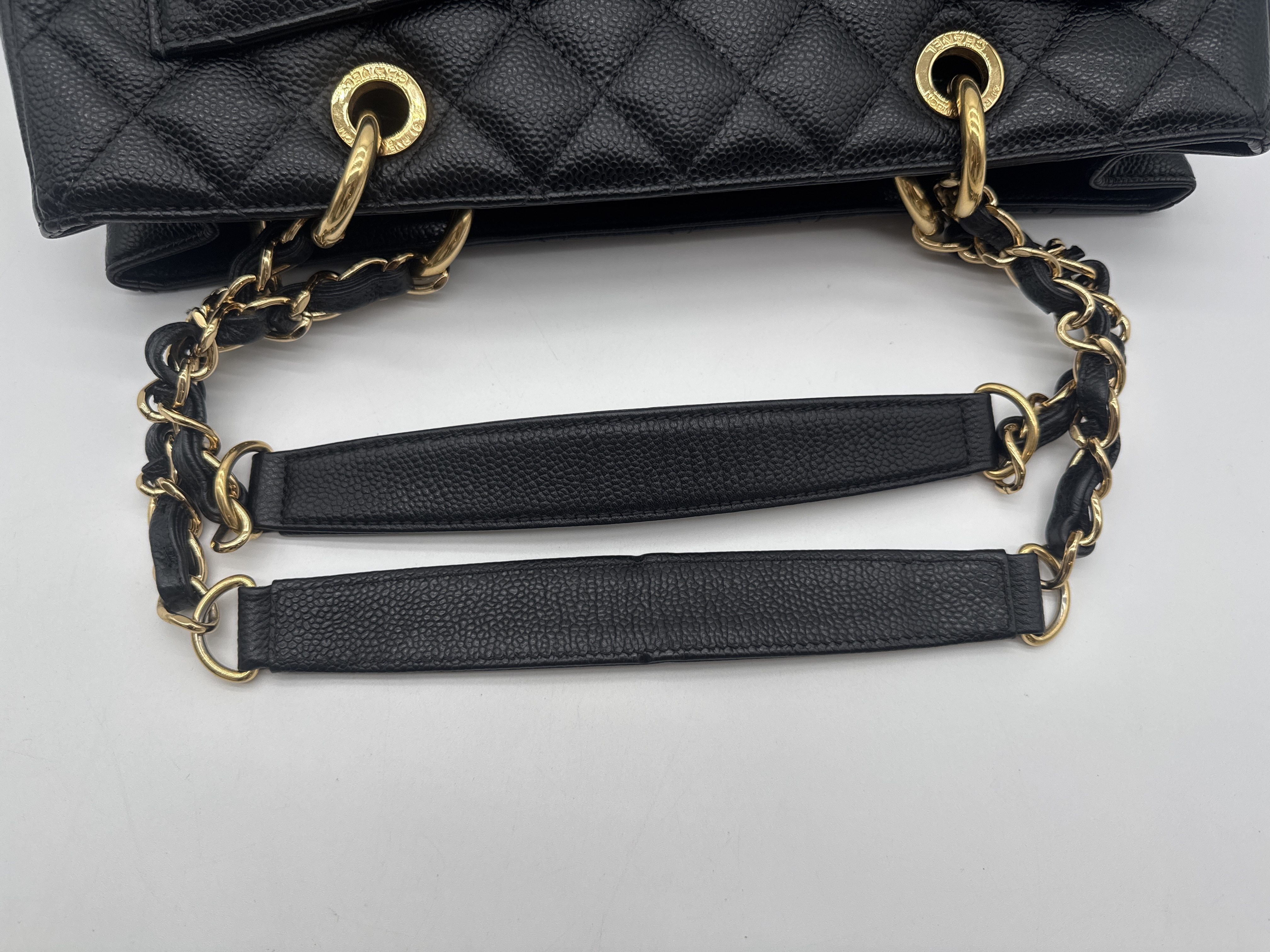 Caviar Skin Black Tote Bag — view 8