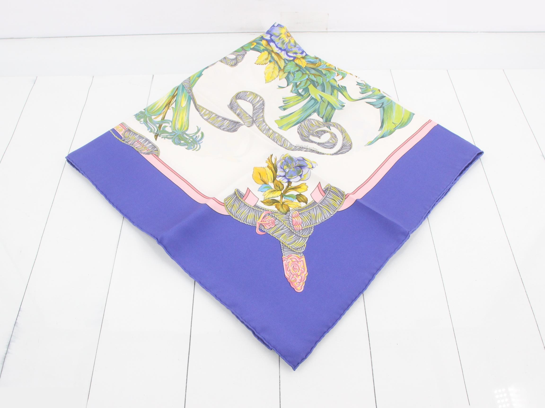 Blue scarf — view 2