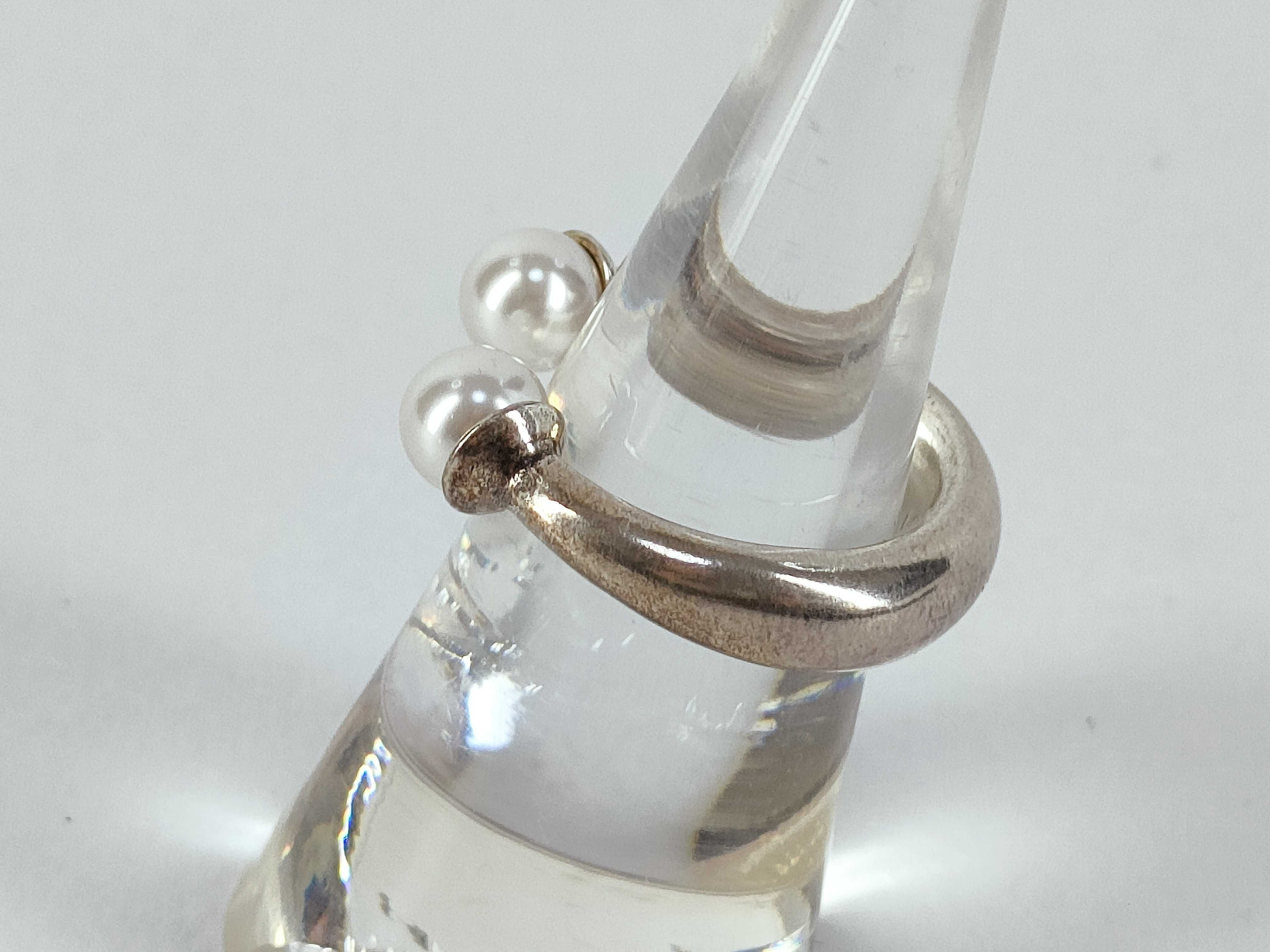 Tribal Pearl Ring, Size M — view 2