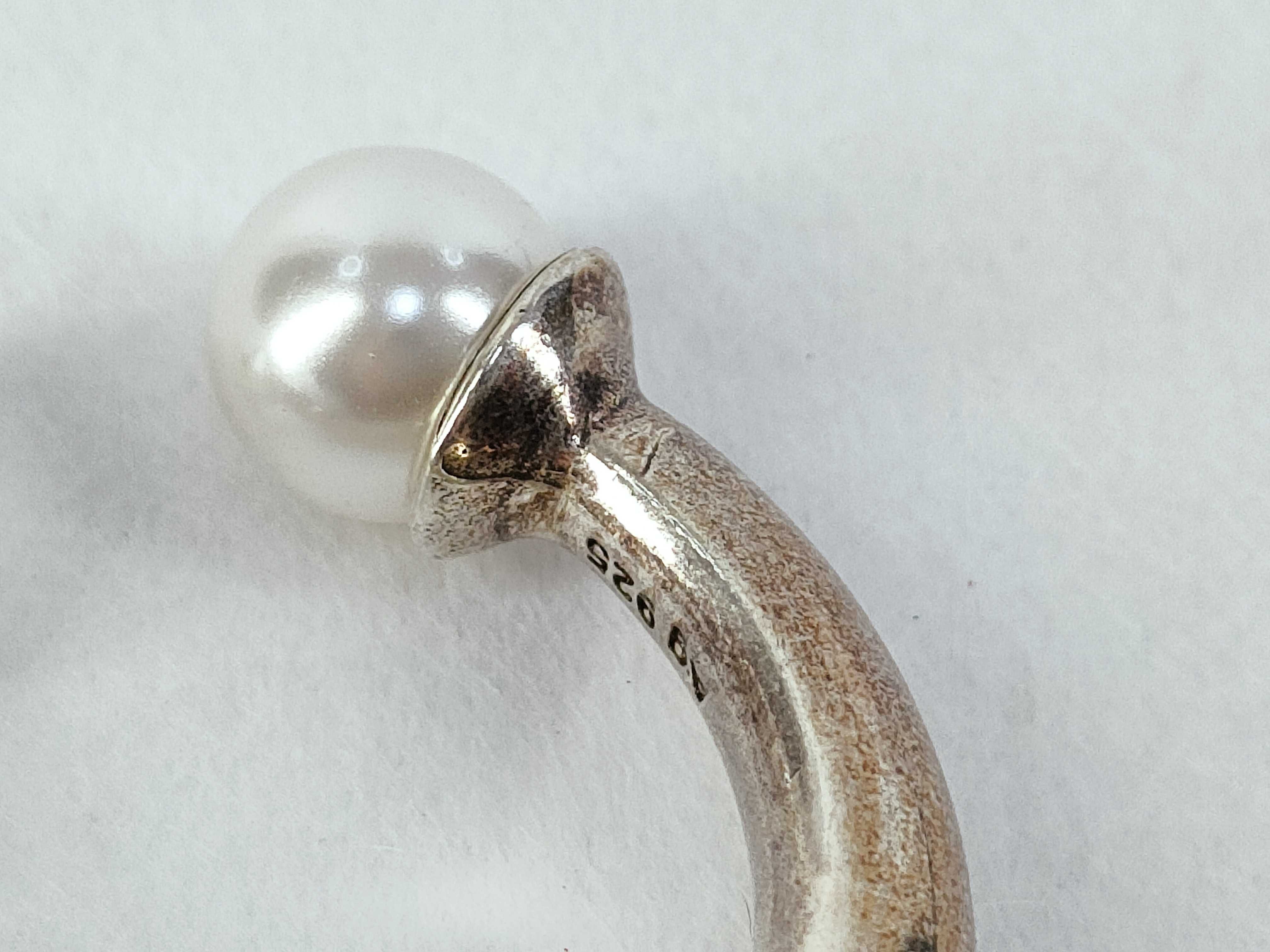 Tribal Pearl Ring, Size M — view 8