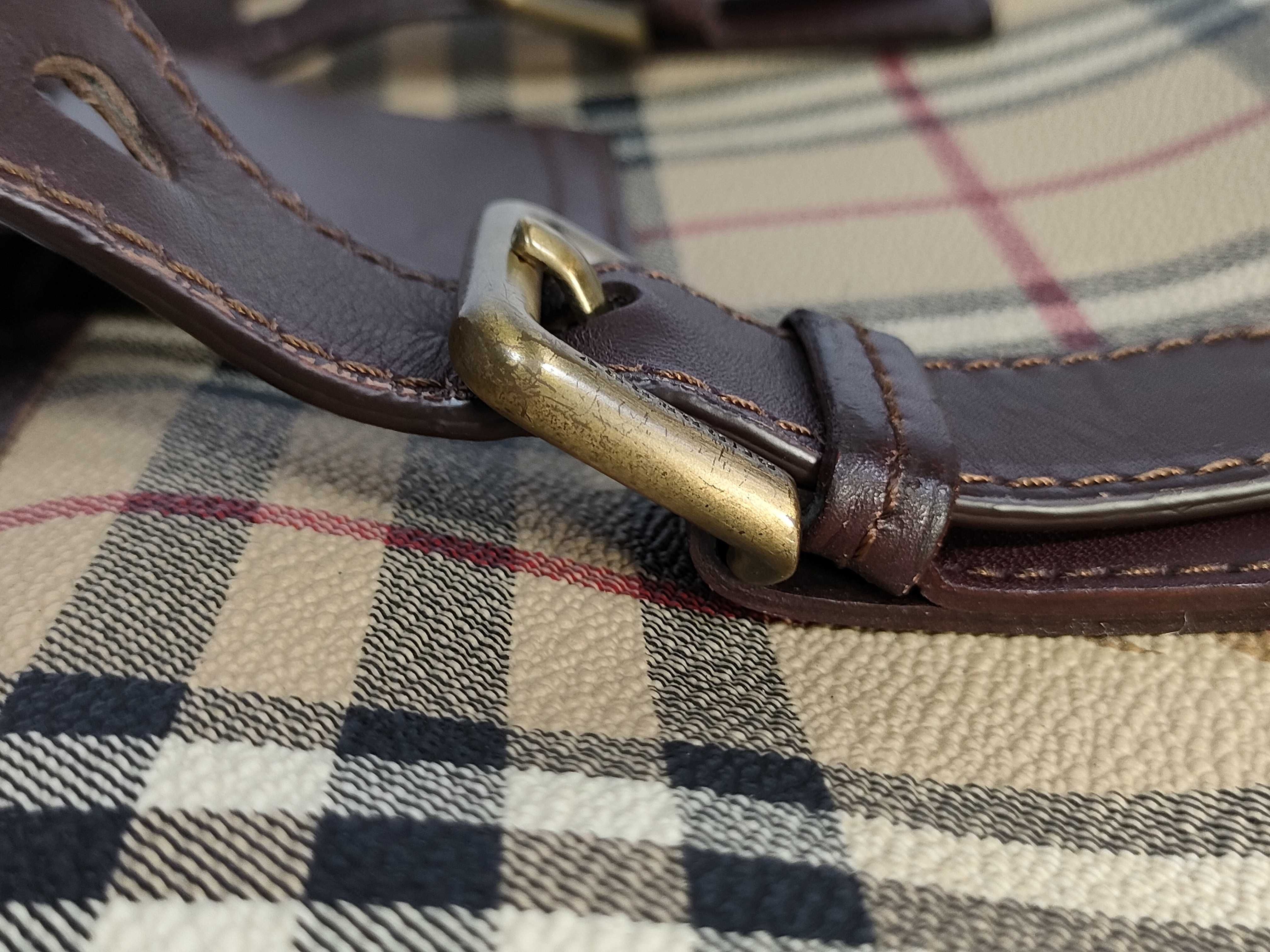 Haymarket Check Buckle Tote Bag — view 5