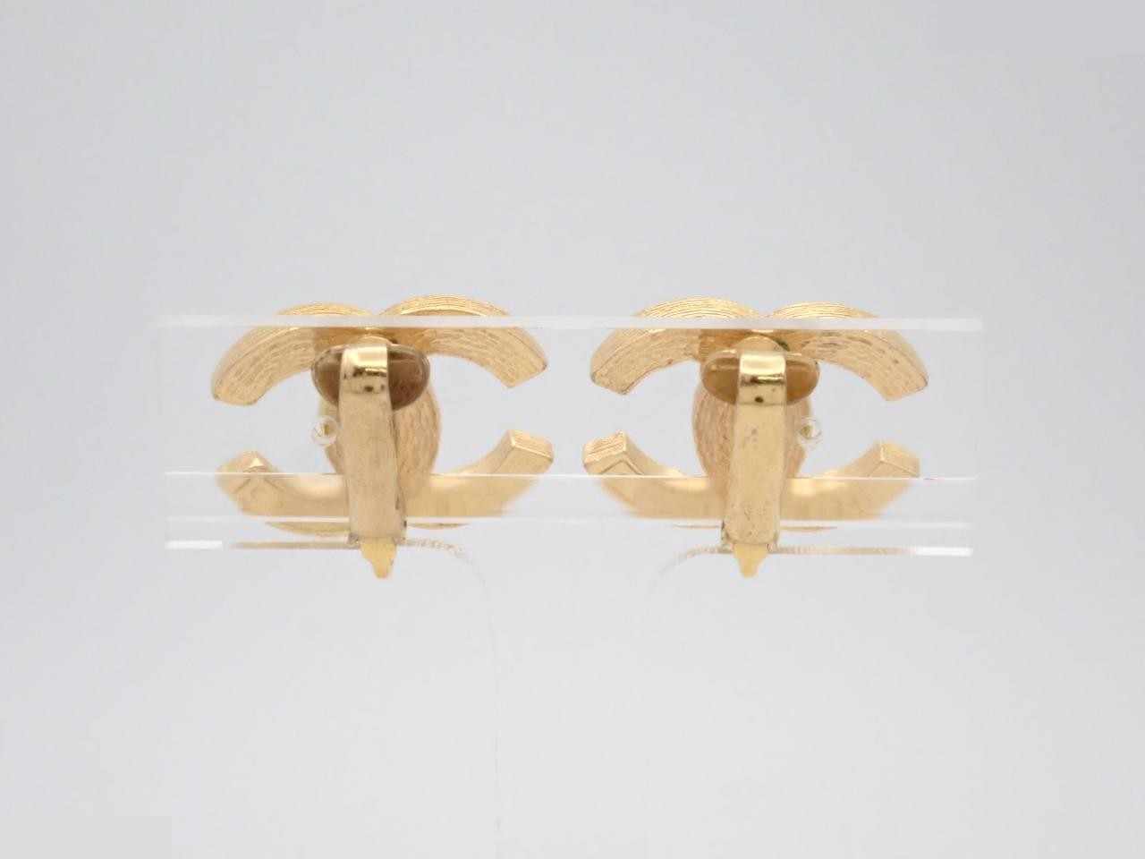 Coco Mark Gold Earrings — view 2