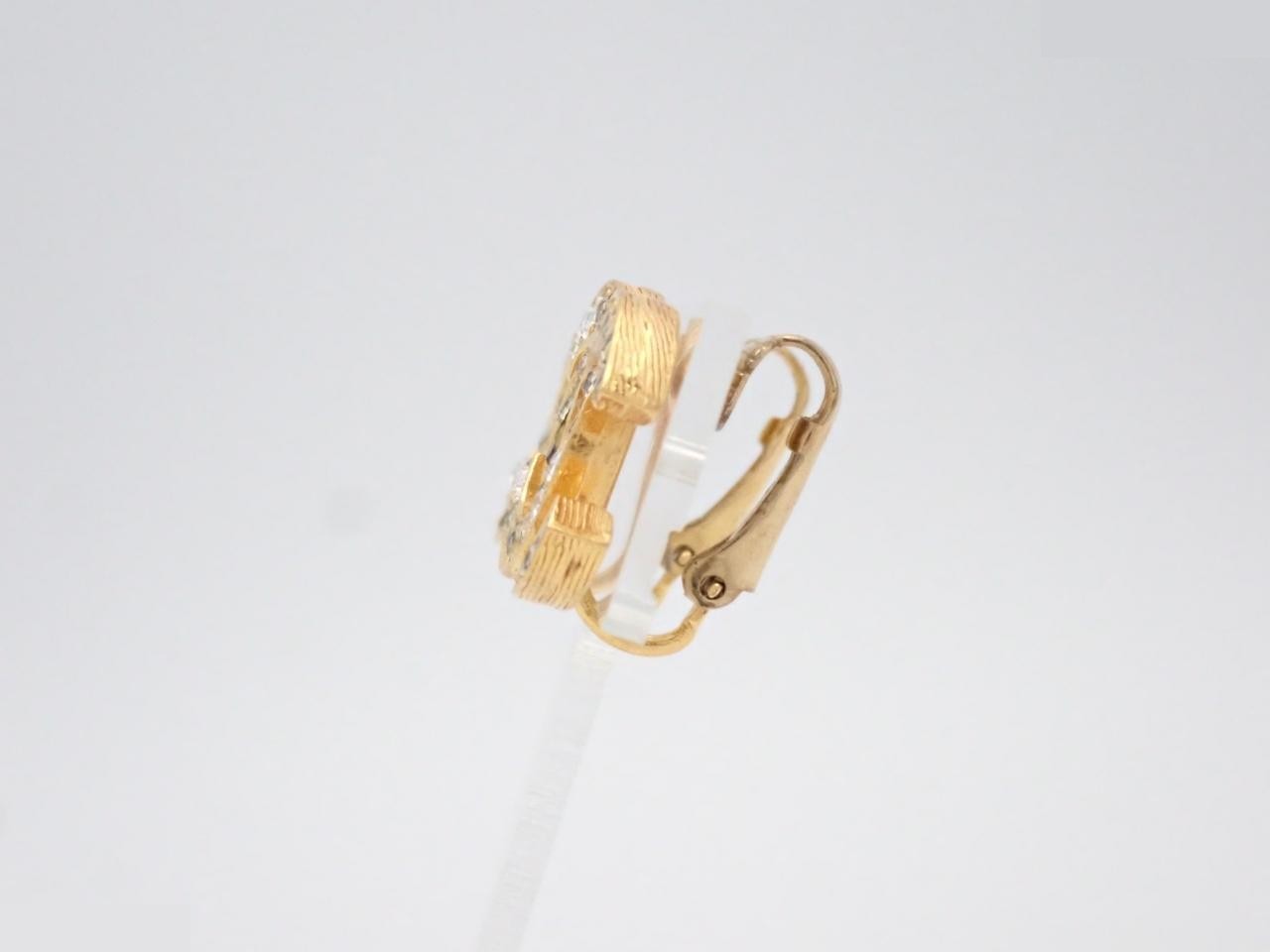Coco Mark Gold Earrings — view 3
