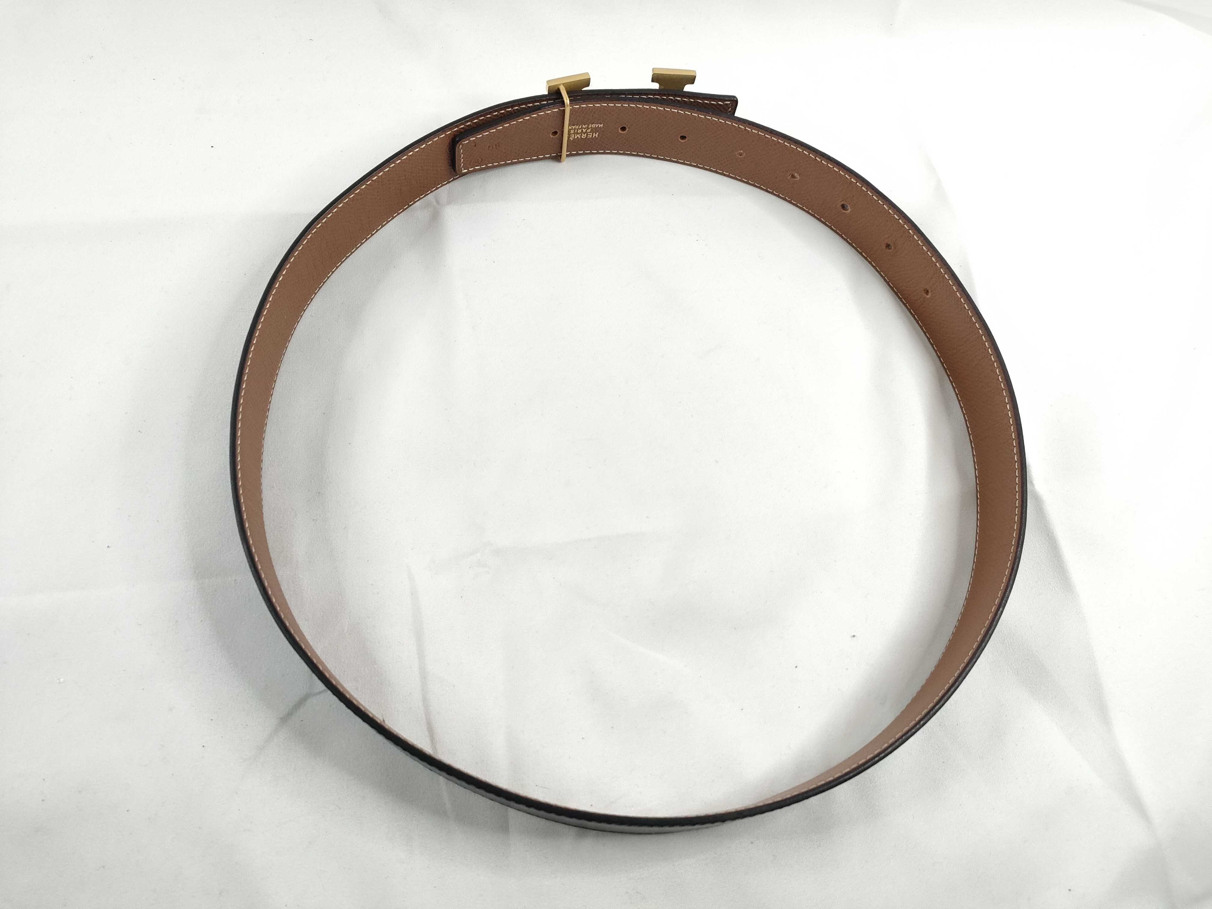 Constance H-belt, size W80, gold hardware, box included. — view 2
