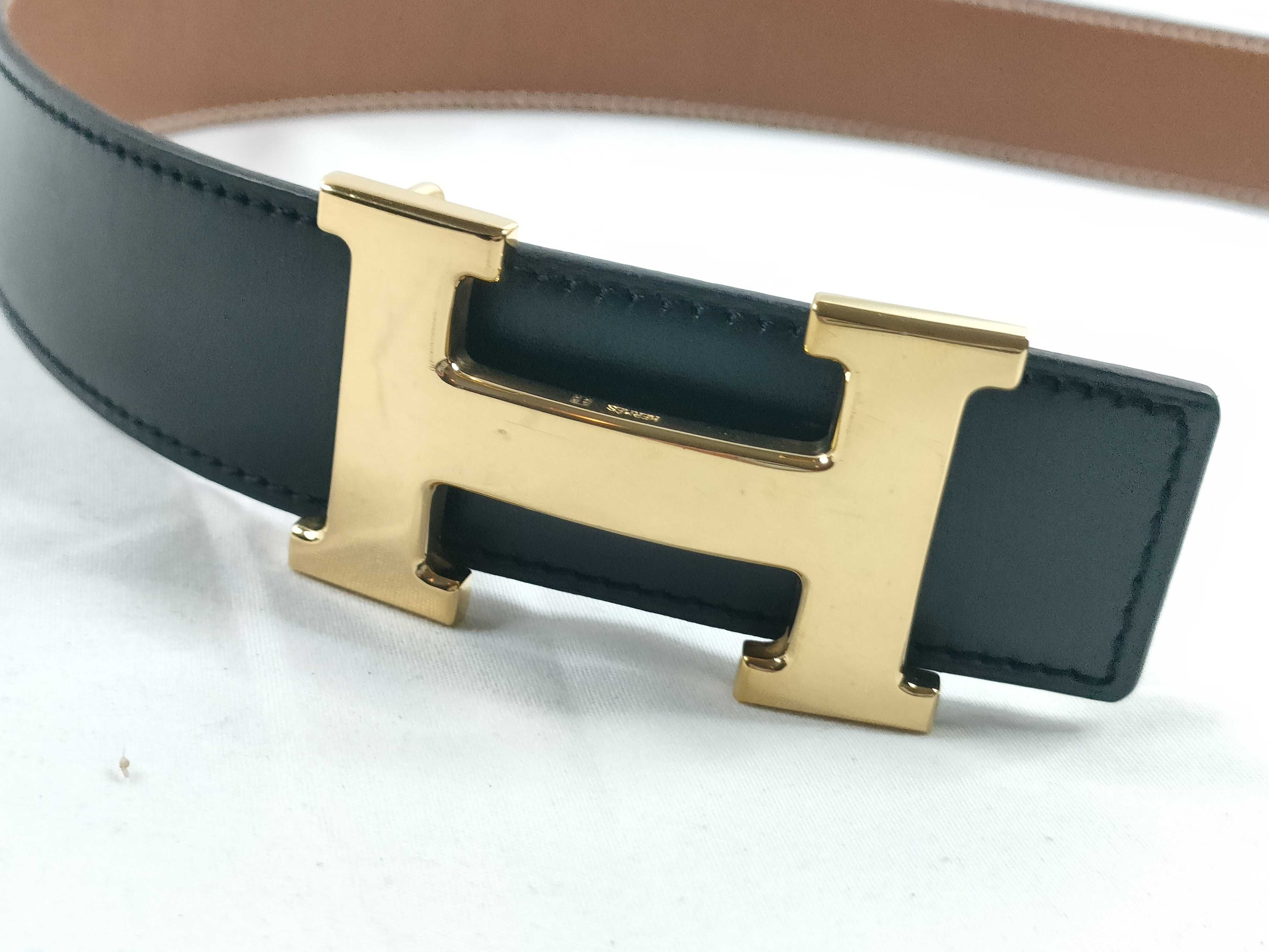 Constance H-belt, size W80, gold hardware, box included. — view 3
