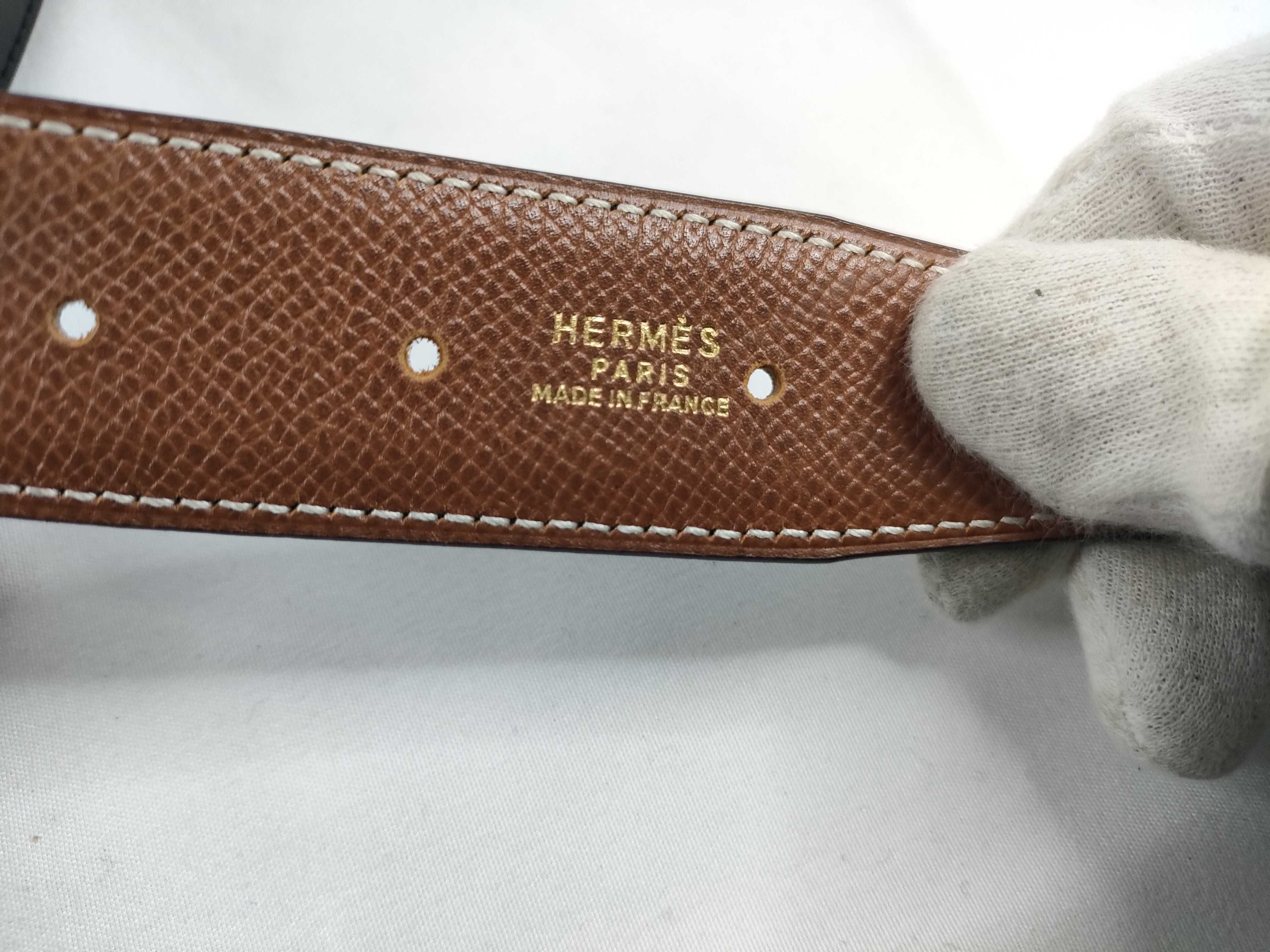 Constance H-belt, size W80, gold hardware, box included. — view 5