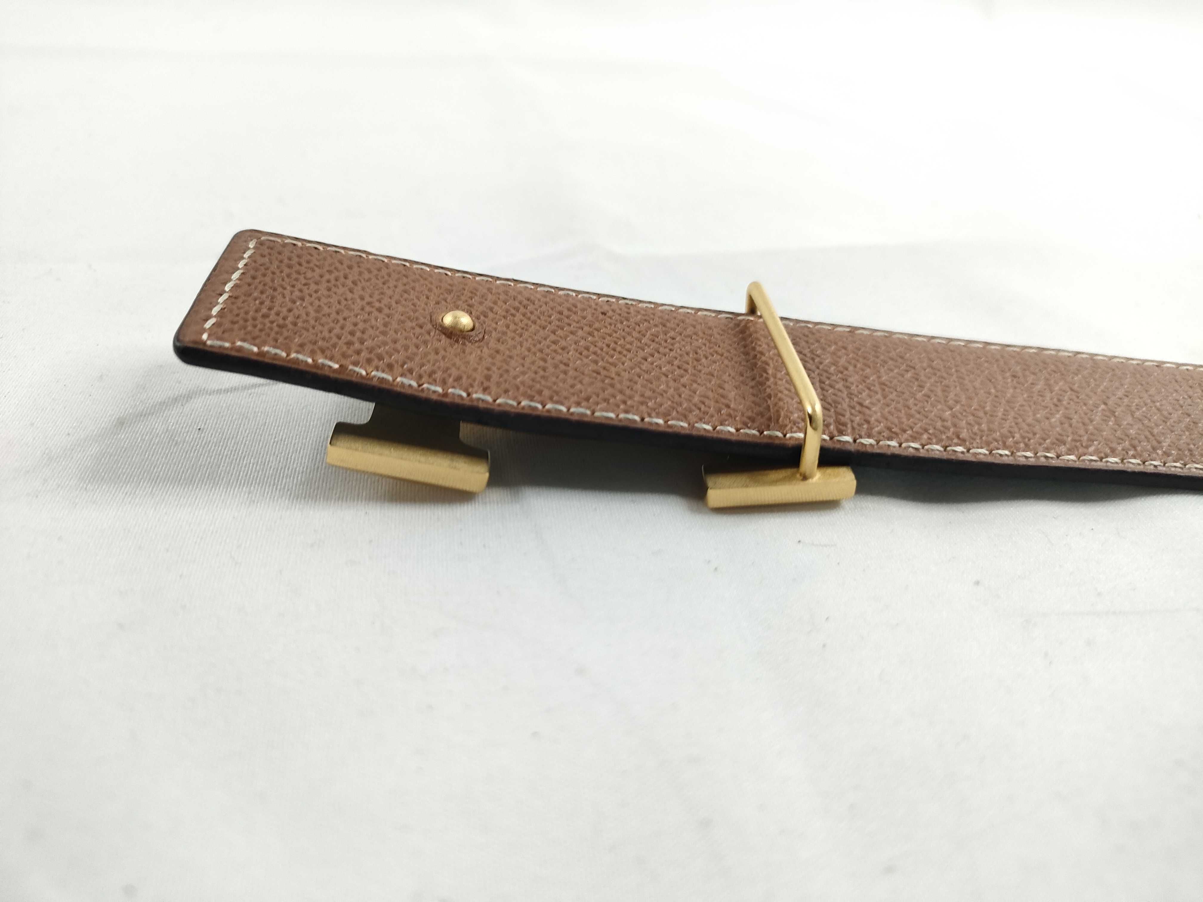 Constance H-belt, size W80, gold hardware, box included. — view 9