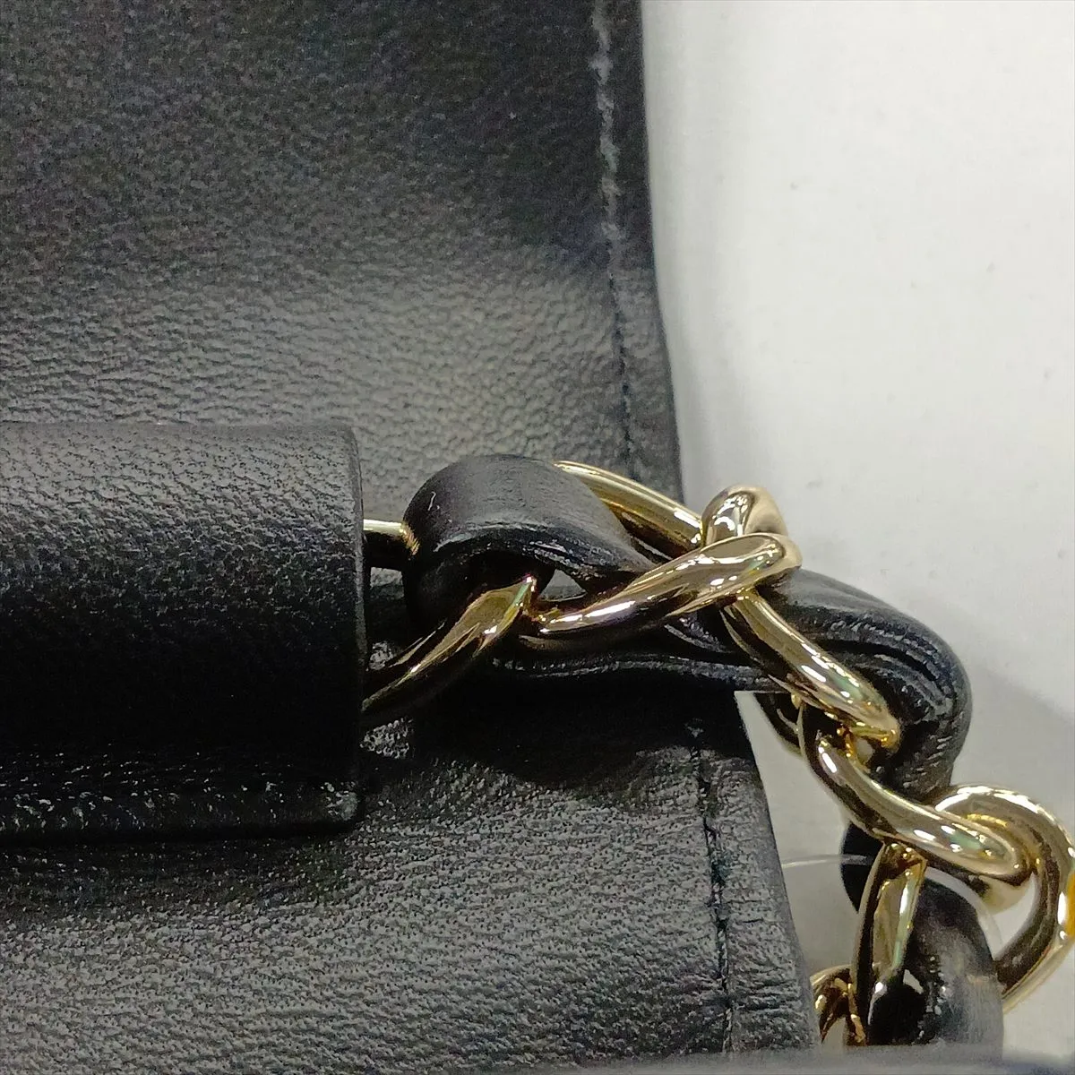 Matelassé Lambskin x Crochet Chain Wallet, Black with Gold Hardware, 31947894, Serial Number 31 — view 11