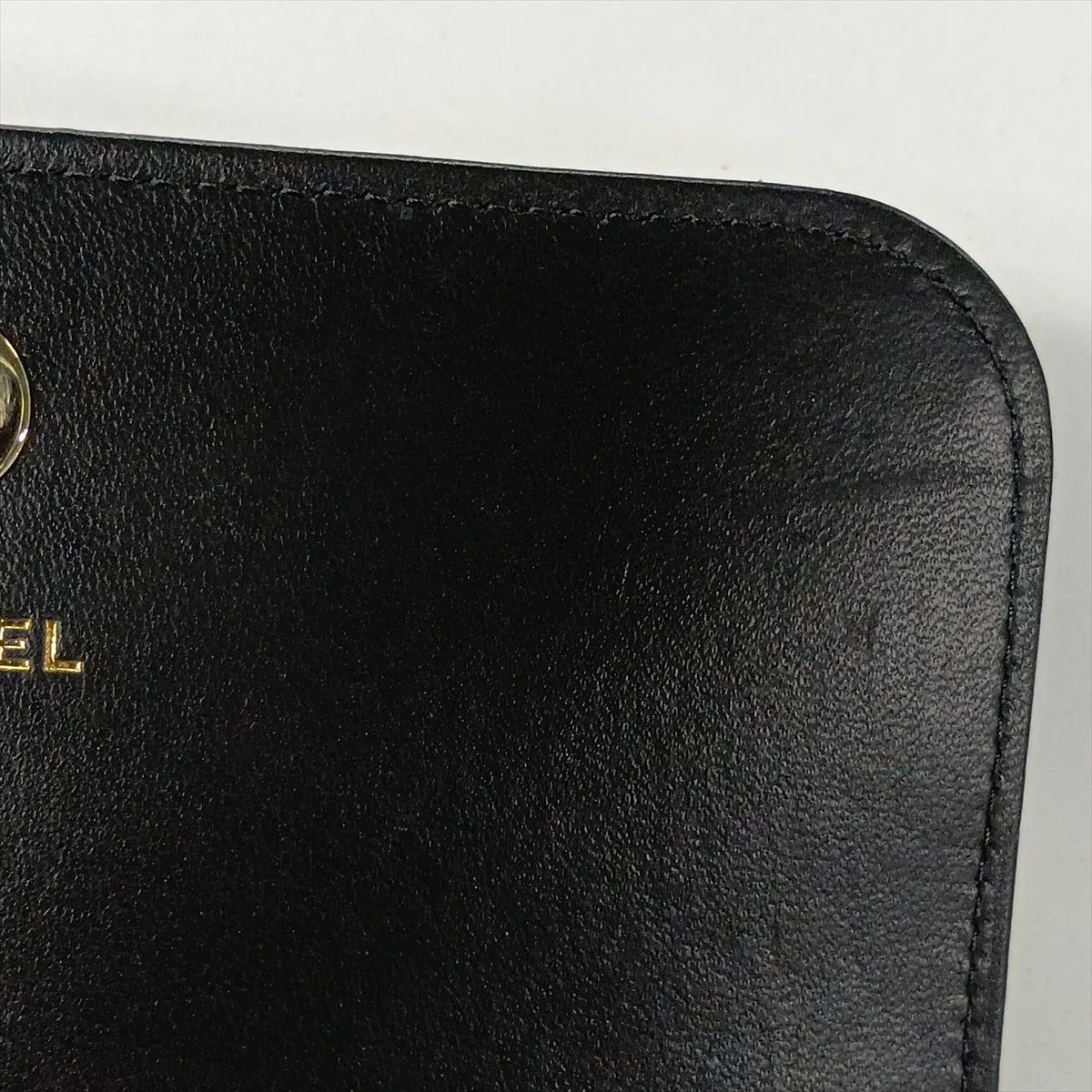 Matelassé Lambskin x Crochet Chain Wallet, Black with Gold Hardware, 31947894, Serial Number 31 — view 12