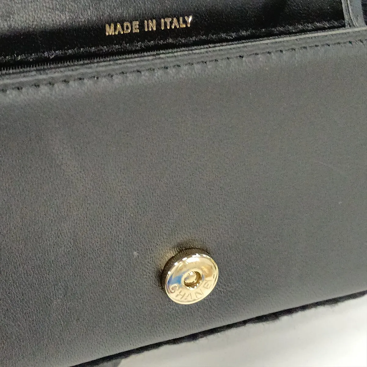 Matelassé Lambskin x Crochet Chain Wallet, Black with Gold Hardware, 31947894, Serial Number 31 — view 13