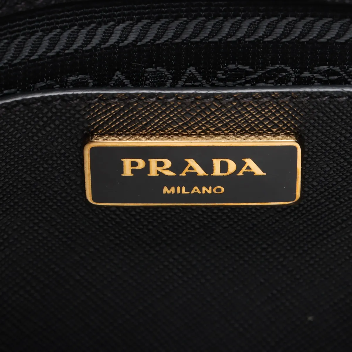 Saffiano Luxe Leather 2WAY Handbag Black BN2608 — view 12