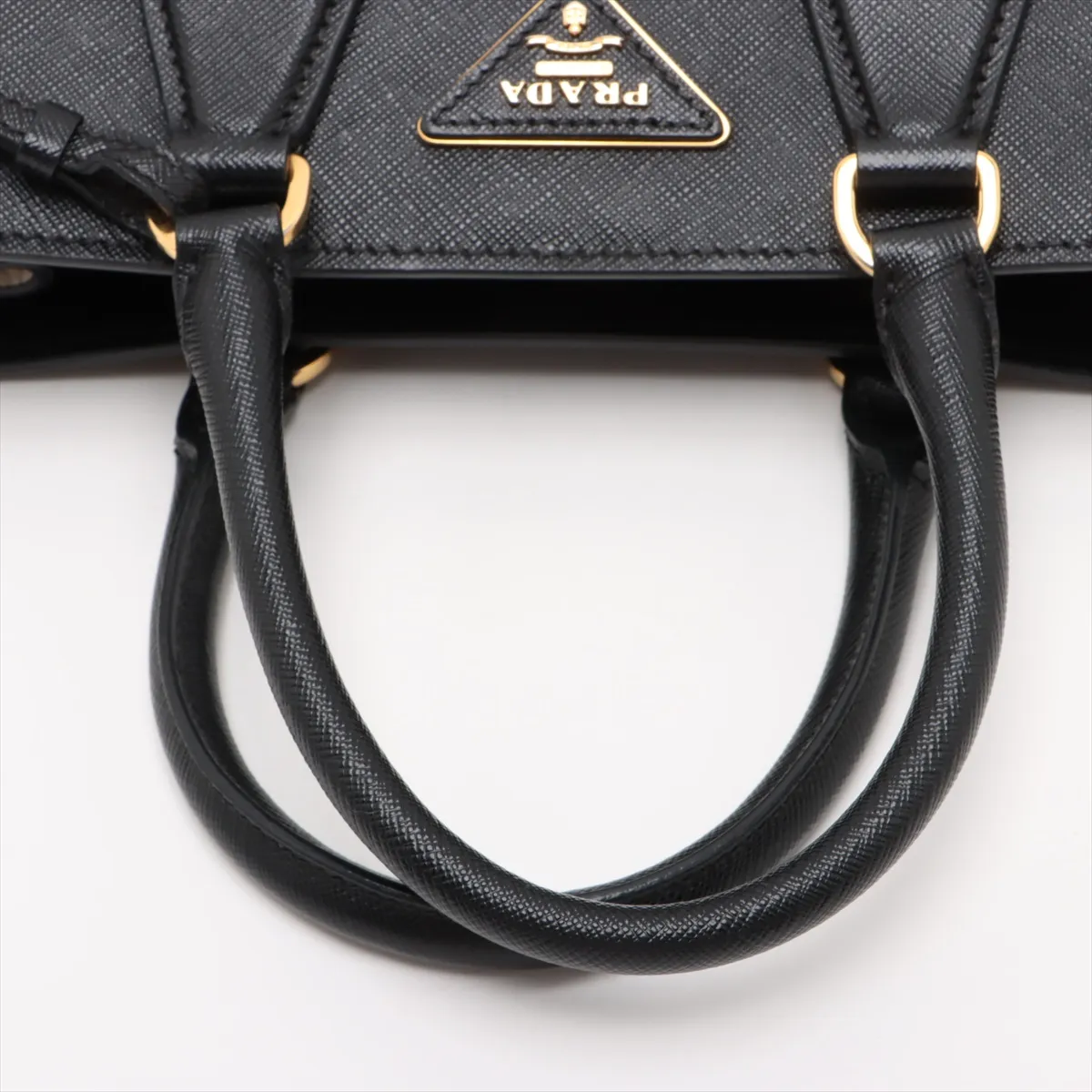 Saffiano Luxe Leather 2WAY Handbag Black BN2608 — view 5