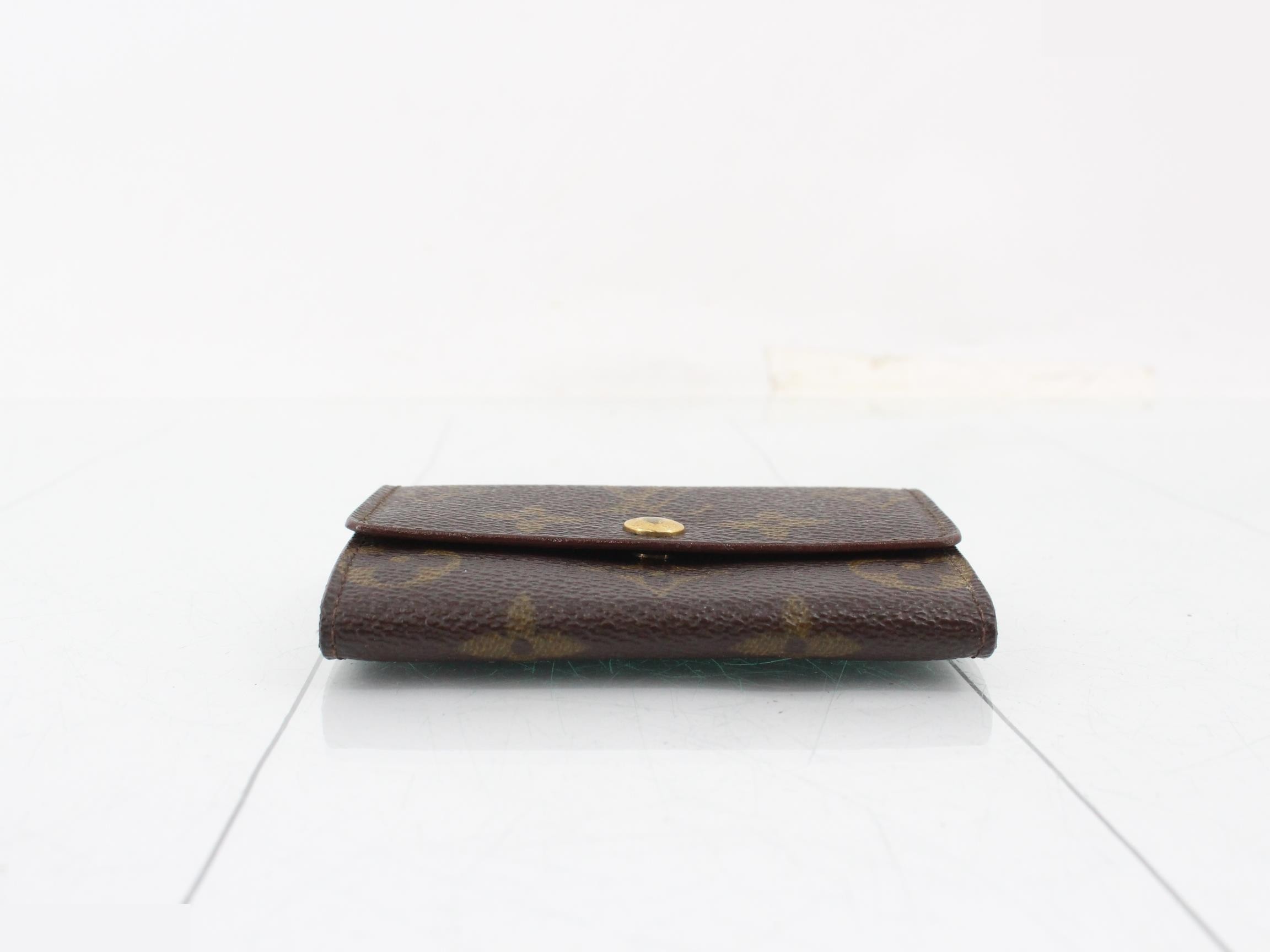 Monogram Porte Monnaie Plat Coin Case — view 3