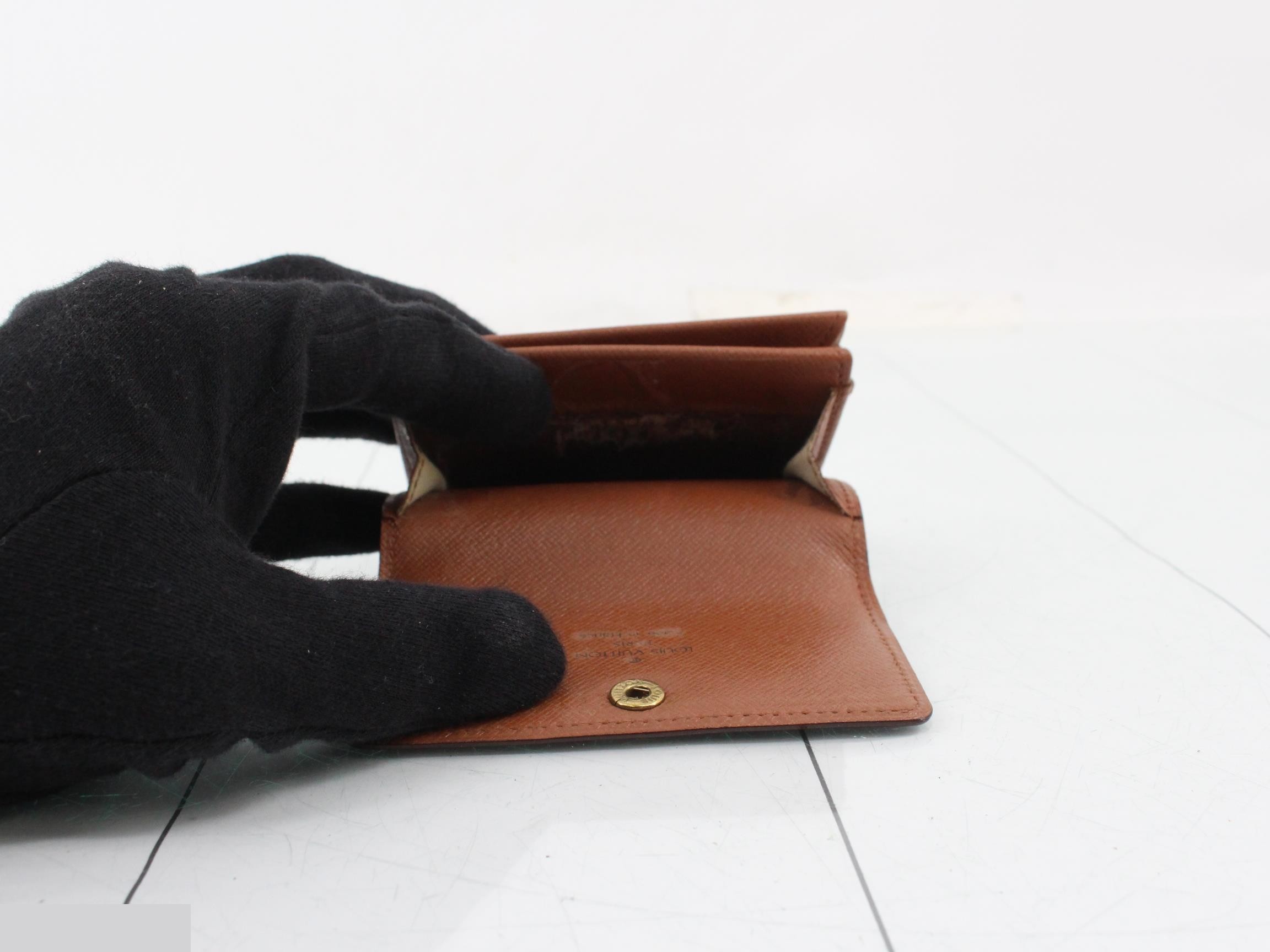 Monogram Porte Monnaie Plat Coin Case — view 4