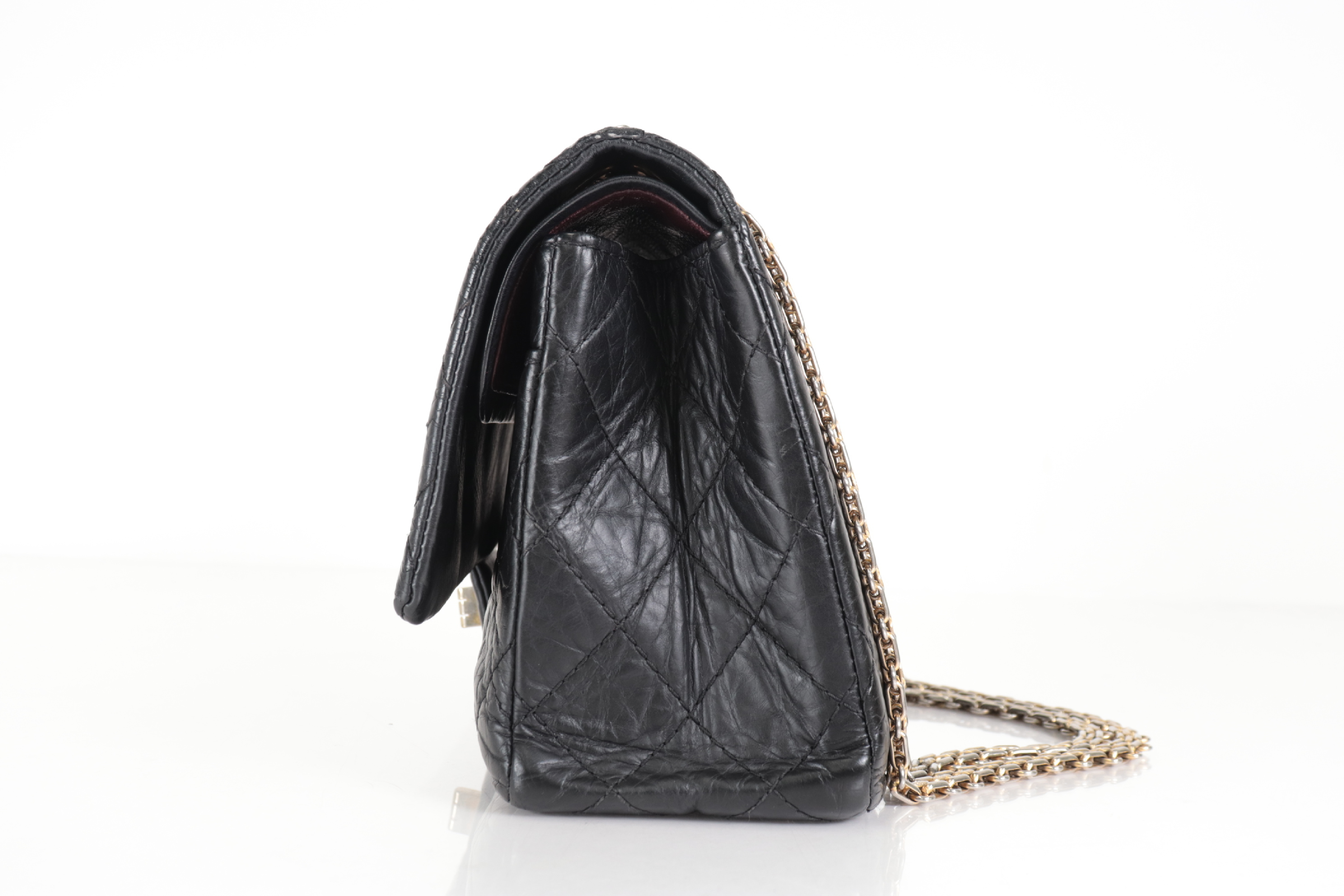 Double Flap 2.55 Leather Chain Shoulder Bag (Serial Number 10s) — view 5