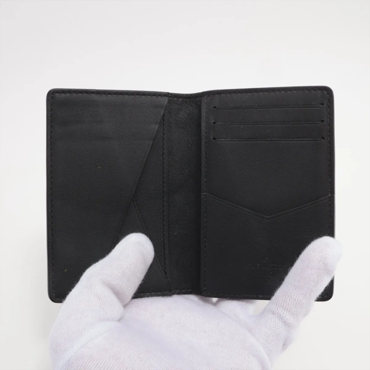 Taurillon Organizer de Poche M69044 Black Card Case RFID Reactive — view 3