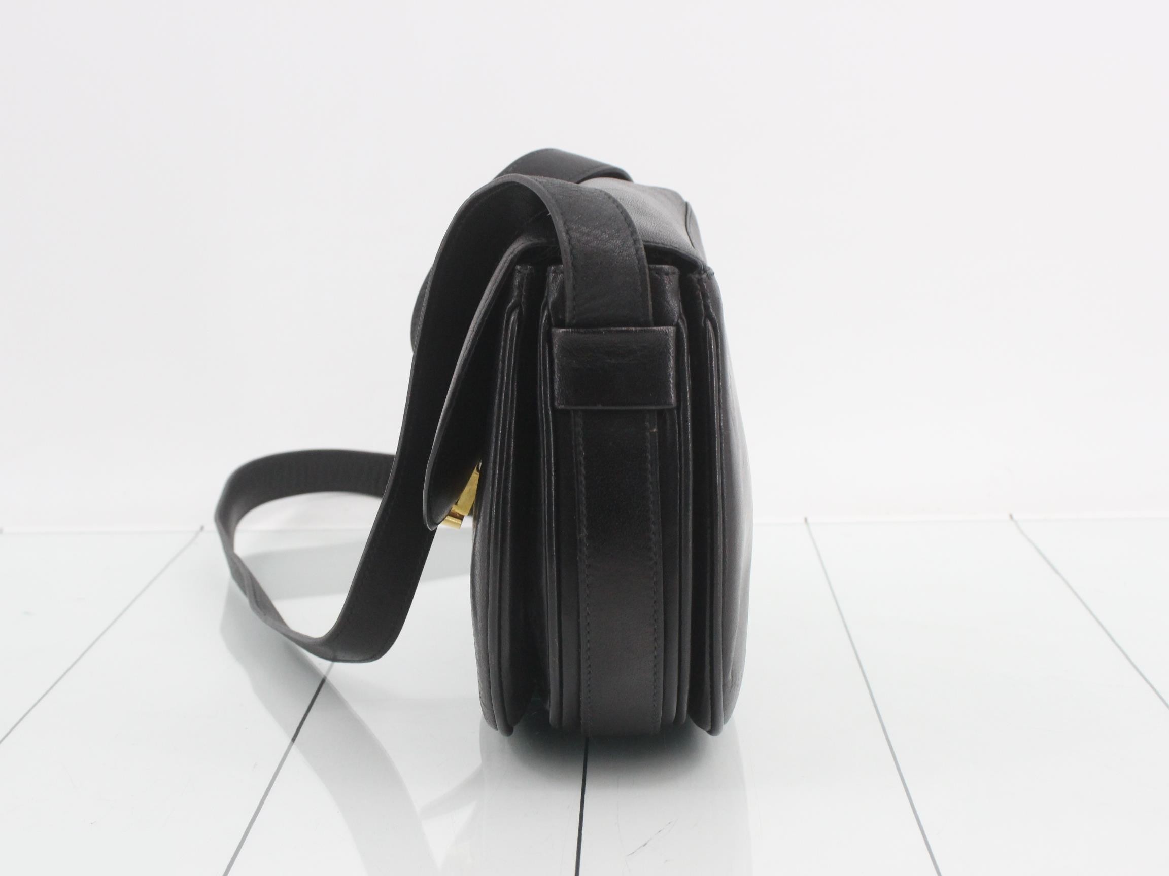 Triomphe Leather Shoulder Bag — view 3
