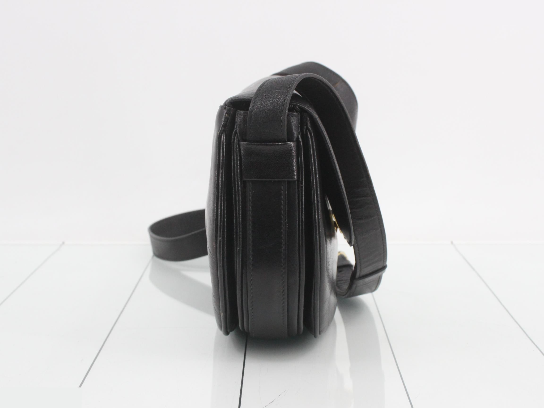 Triomphe Leather Shoulder Bag — view 4