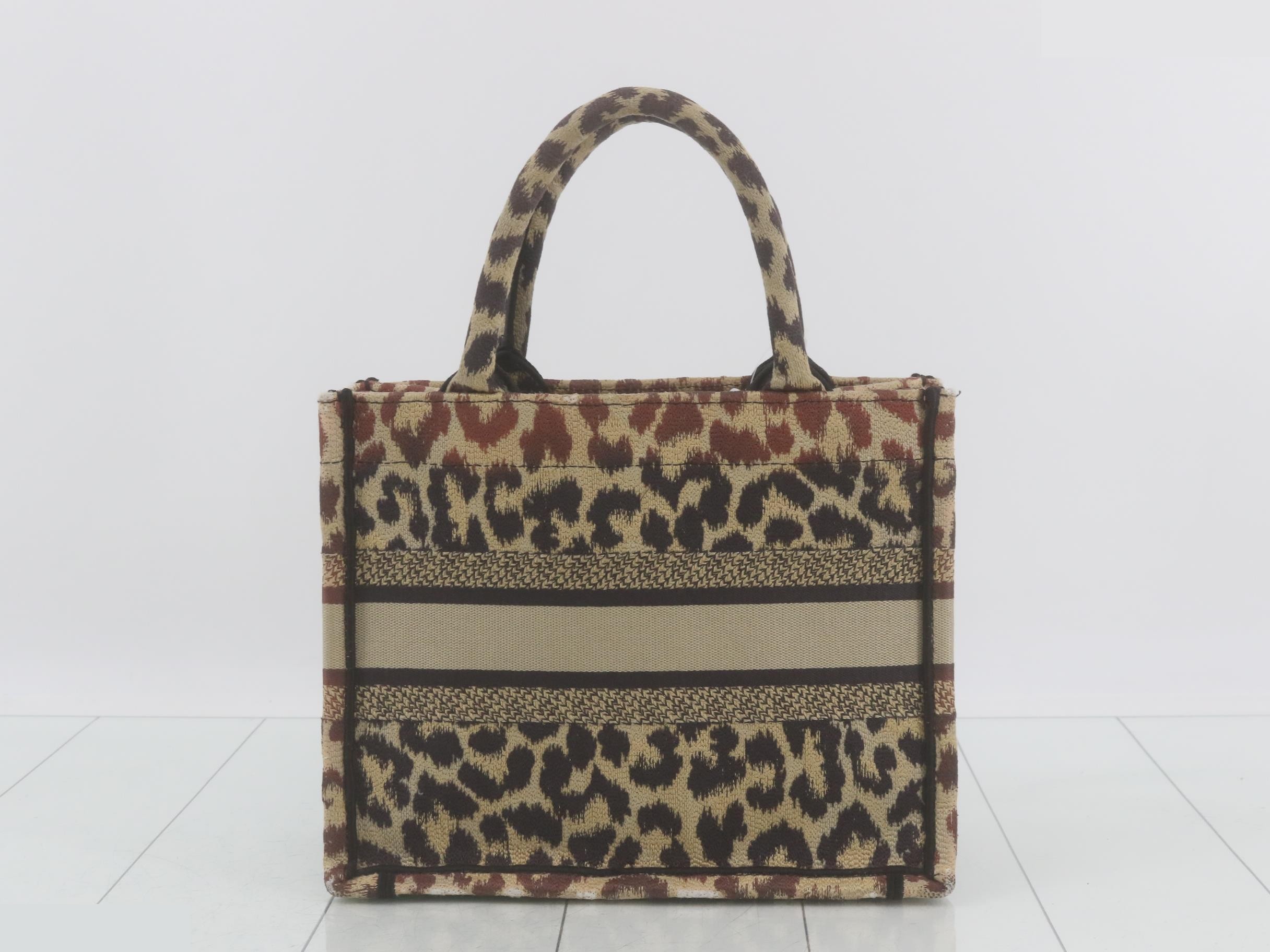 Book Tote - Leopard Print — view 2