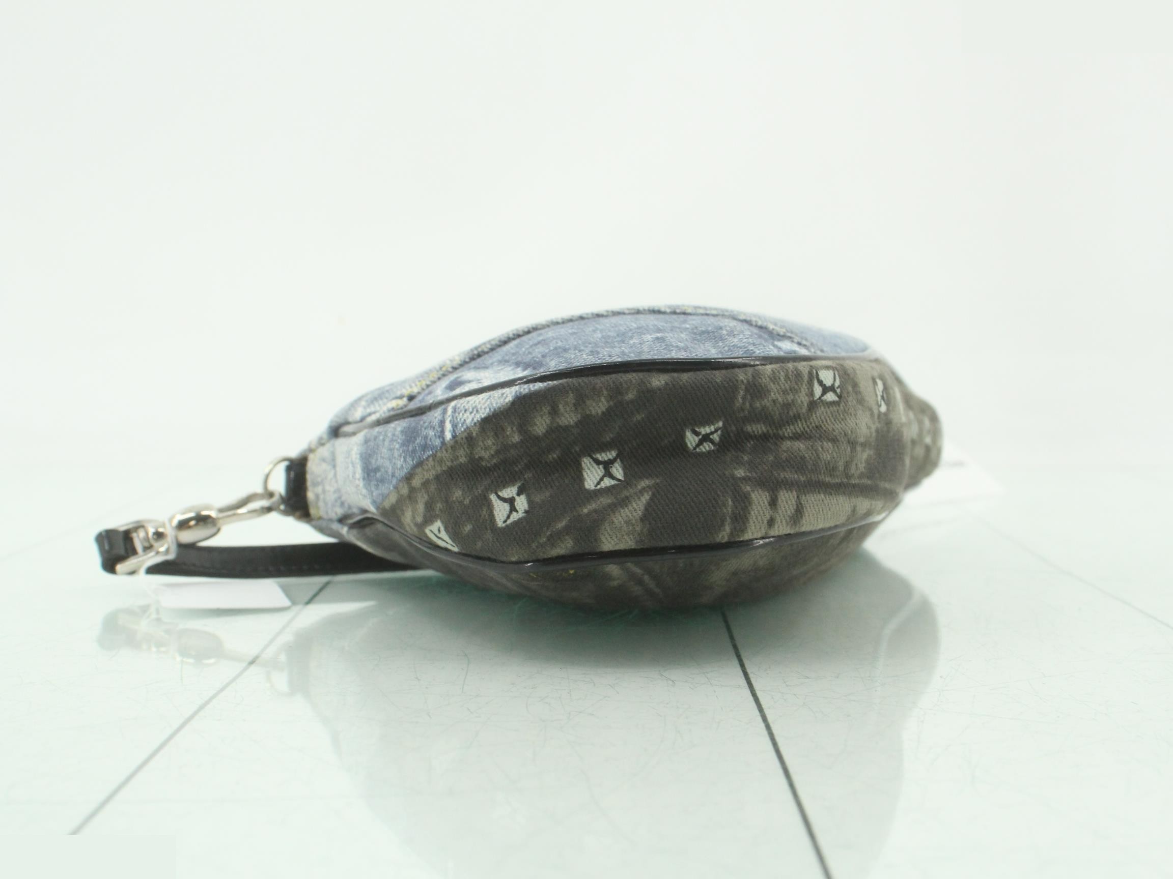 Miss Diorella denim print saddle bag, trompe l'oeil, Galliano era. — view 5
