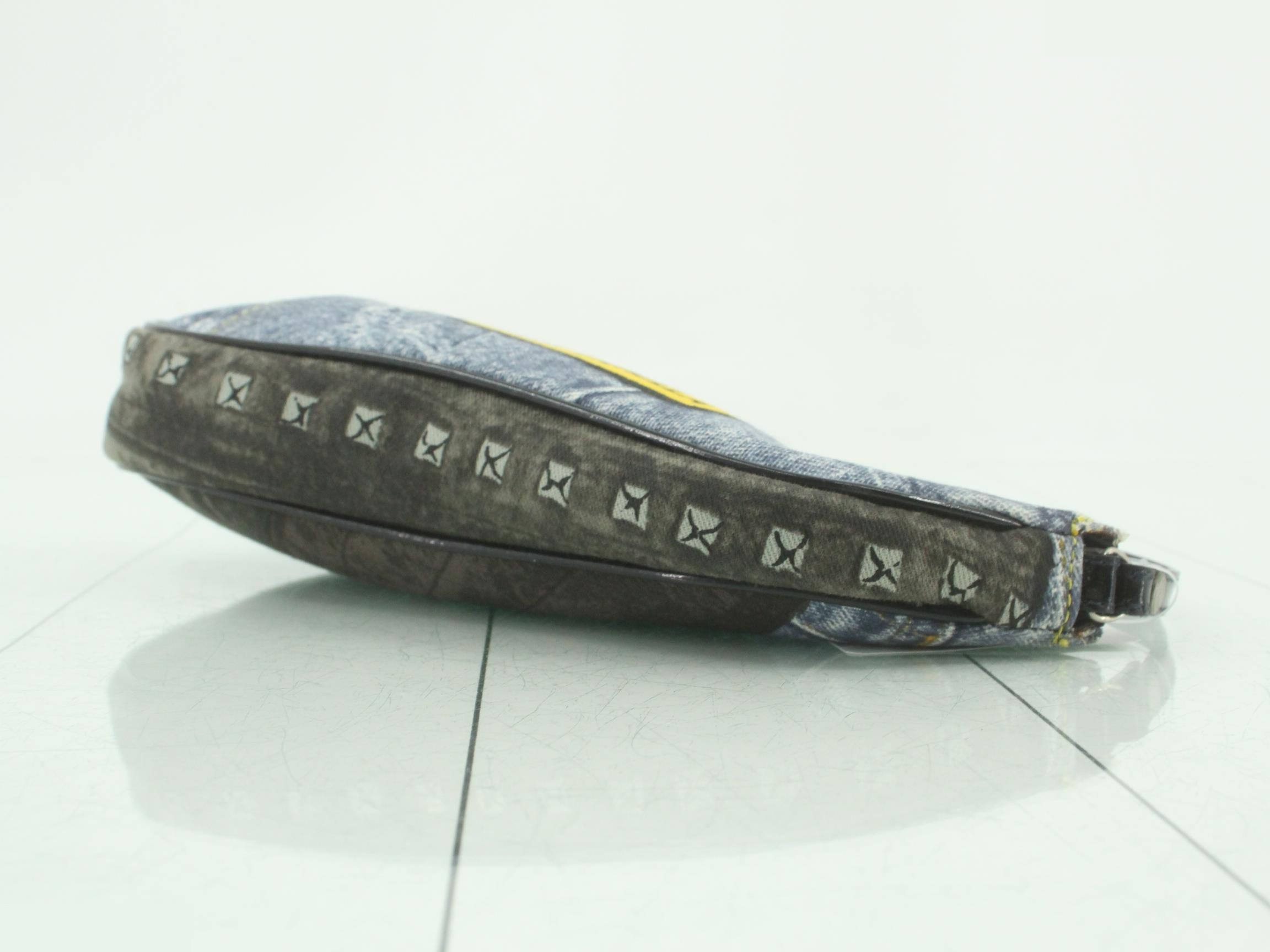 Miss Diorella denim print saddle bag, trompe l'oeil, Galliano era. — view 6