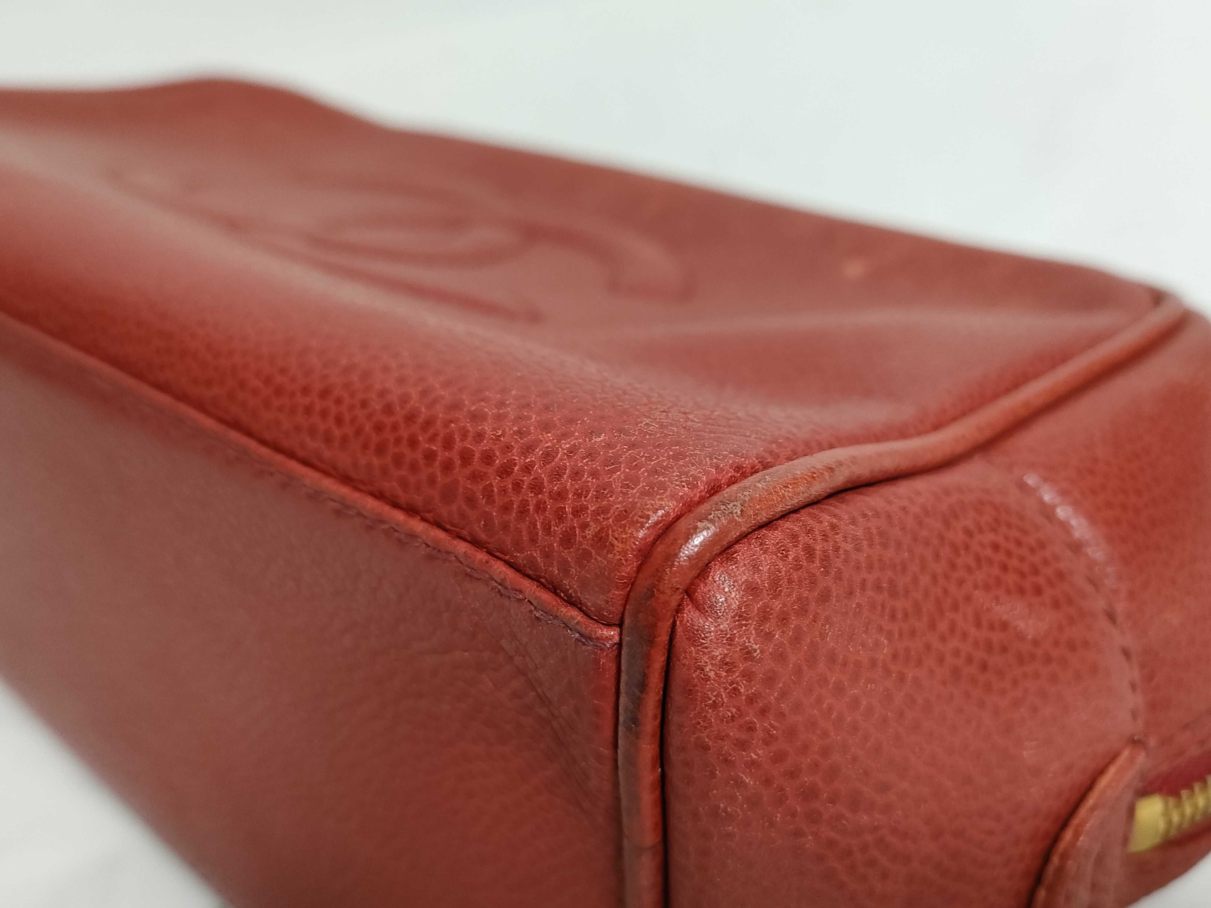Caviar Skin Pouch, Red — view 4