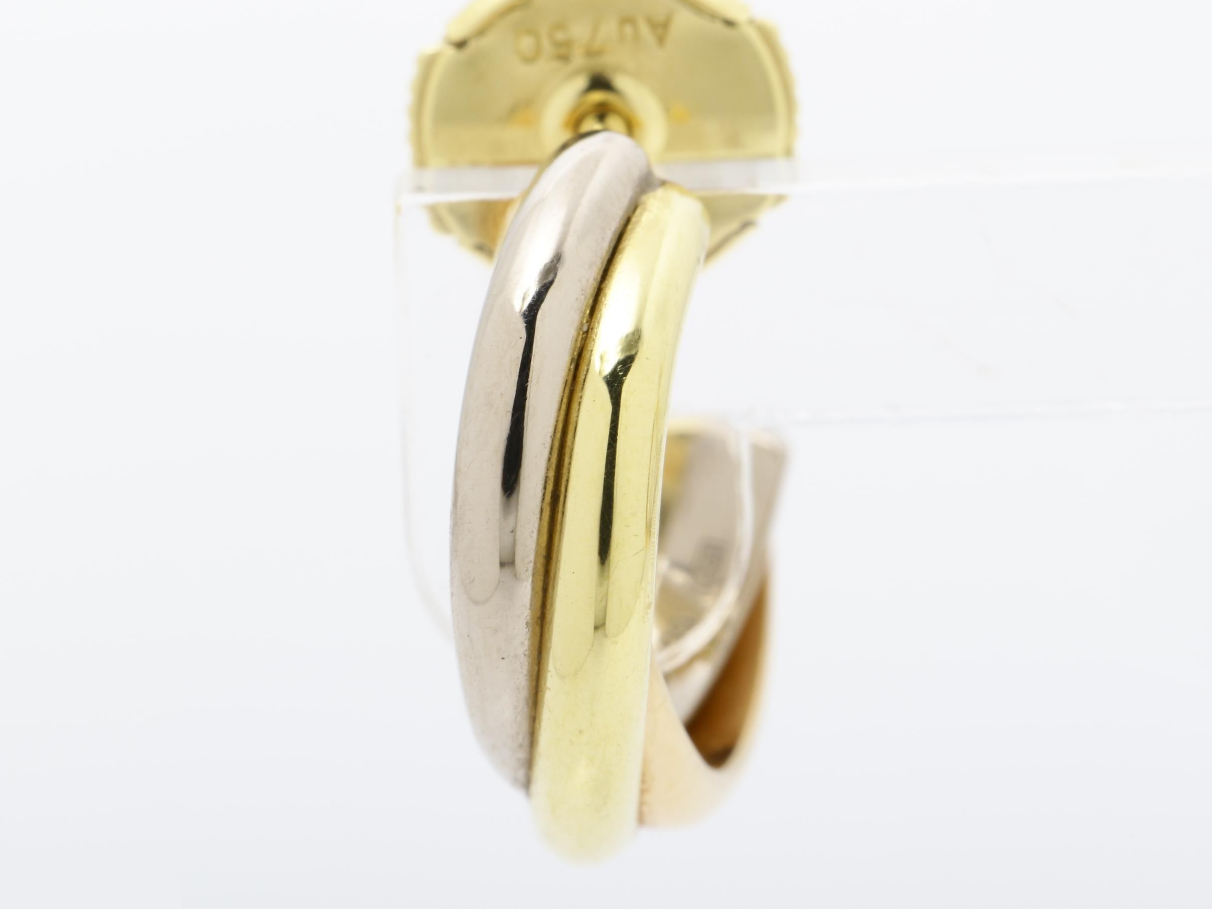 750 Earrings 3.4g Trinity — view 2