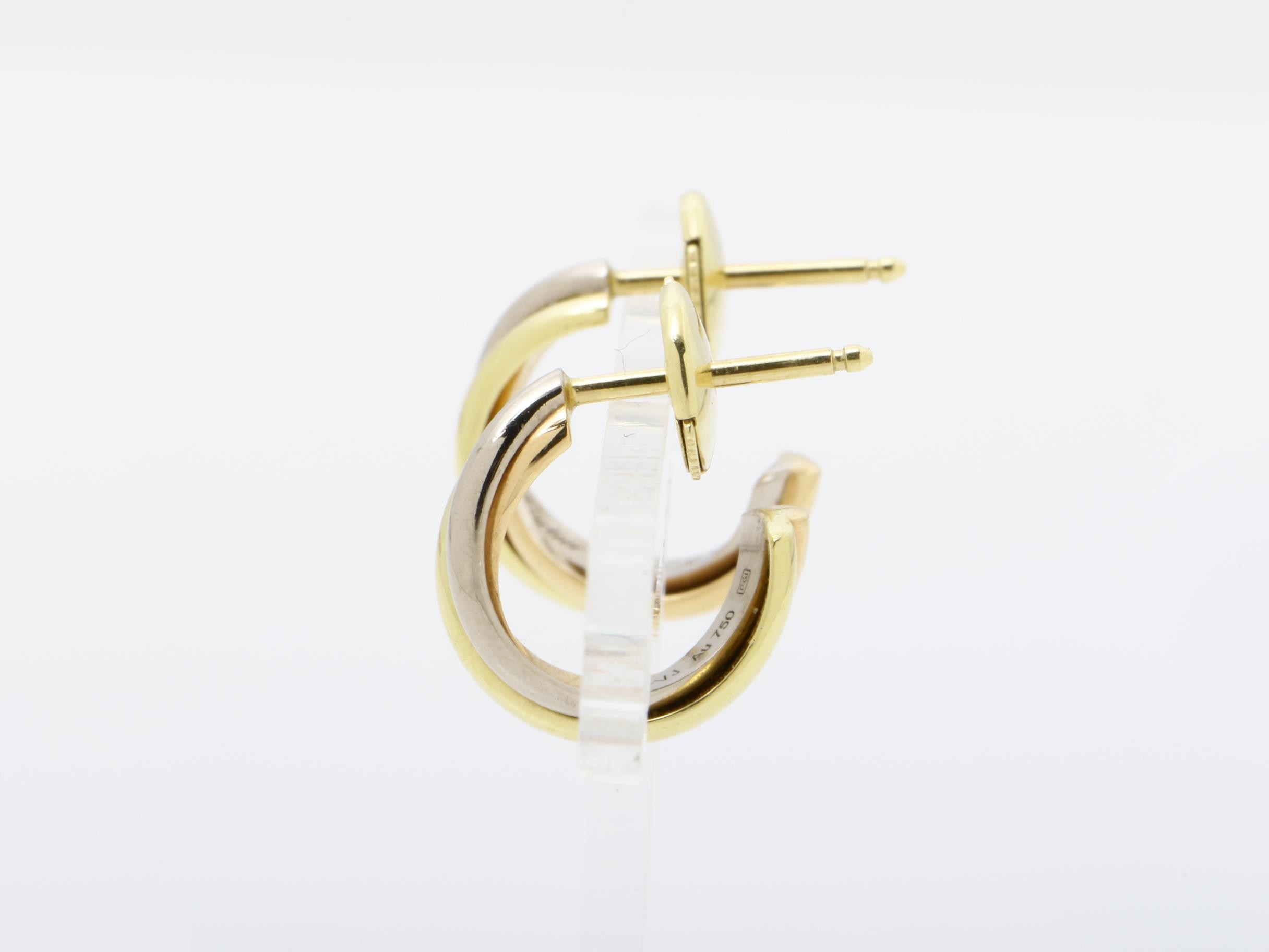 750 Earrings 3.4g Trinity — view 5