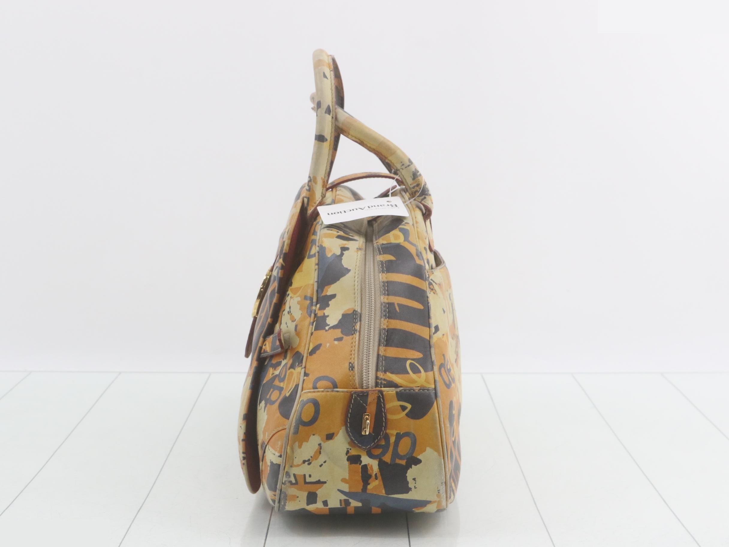 Graffiti Double Saddle Galliano Handbag — view 3