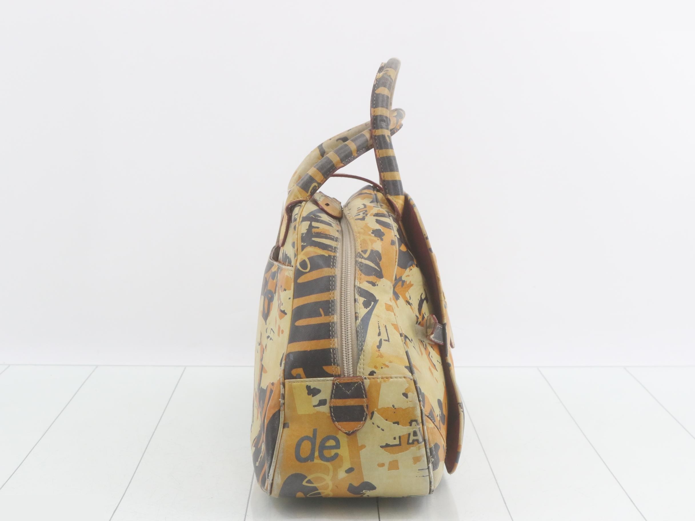 Graffiti Double Saddle Galliano Handbag — view 4
