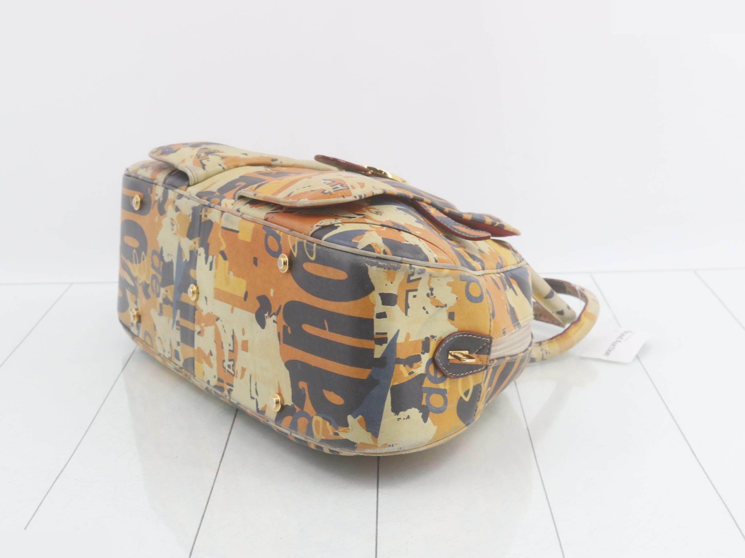 Graffiti Double Saddle Galliano Handbag — view 6