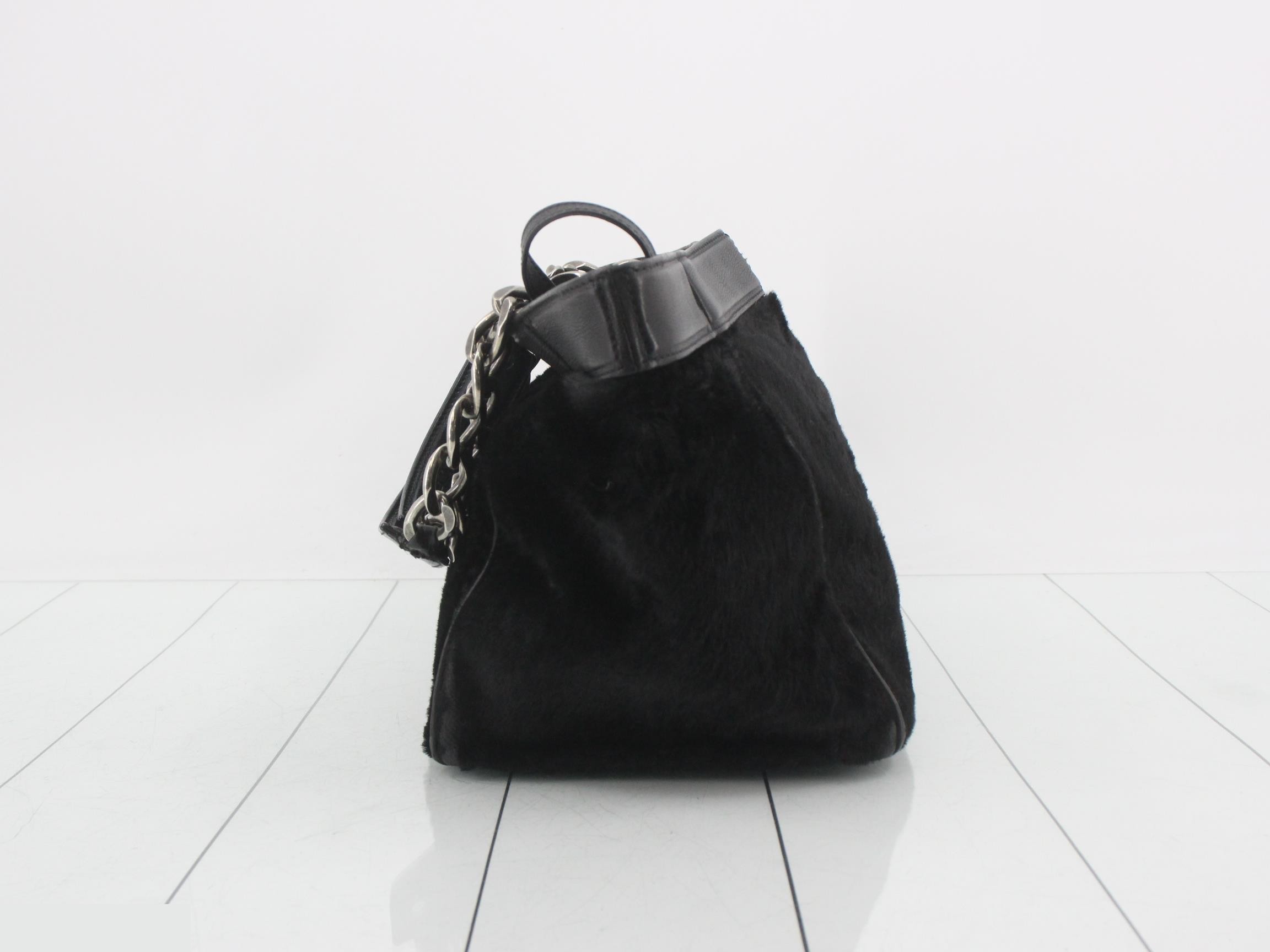 Calfskin Coco Mark Chain Tote Bag — view 4